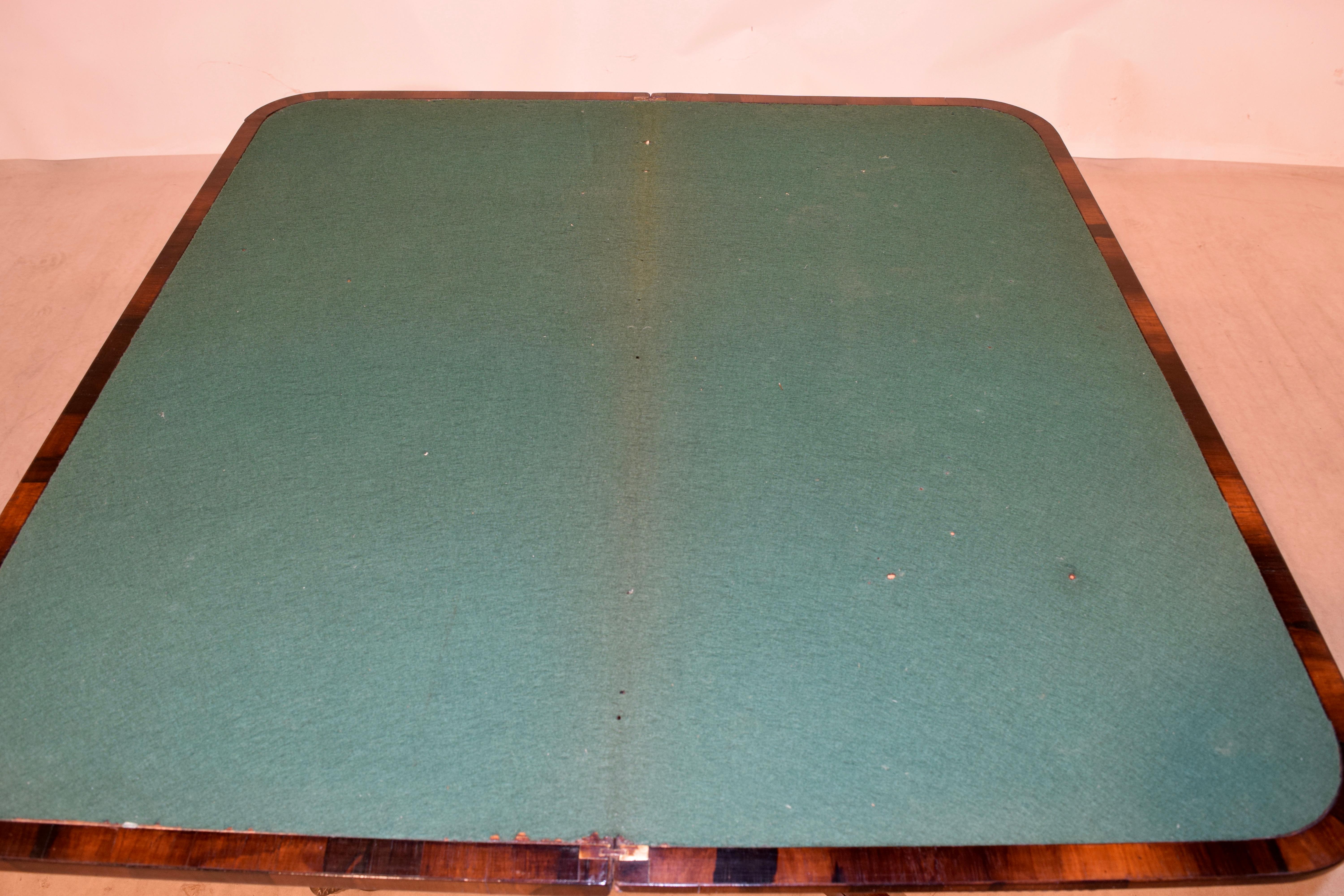 Englischer Palisander-Spieltisch aus dem 19. Jahrhundert im Angebot 4