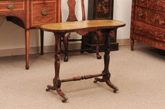19th Century English Rosewood Kidney Shaped Writing Table