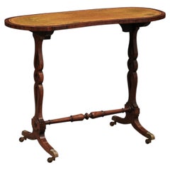 19th Century English Rosewood Kidney Shaped Writing Table