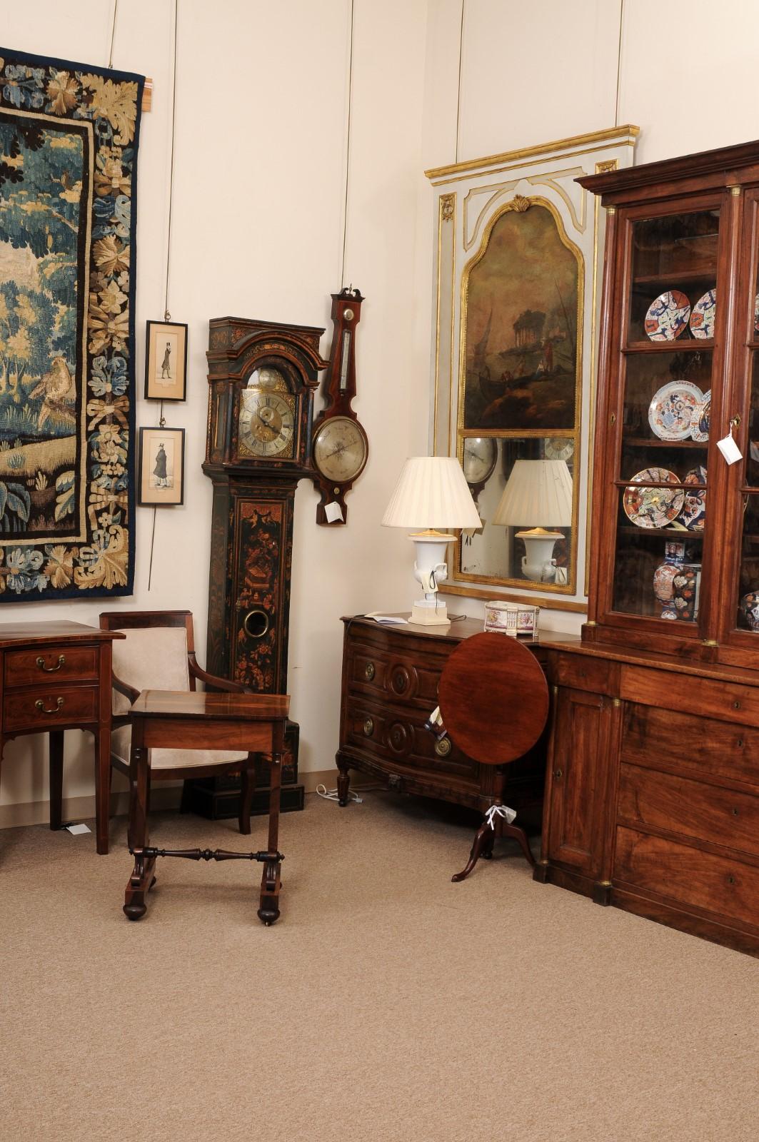 Mesa de trabajo inglesa de palisandro del siglo XIX con cajón, ca. 1840 en venta 4