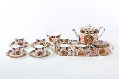 19th Century English Royal Crown Derby Service for Six