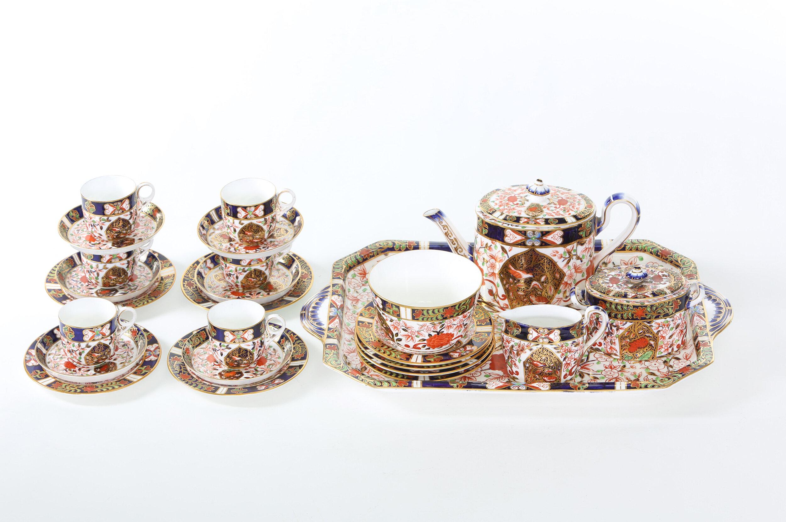 19th Century English Royal Crown Derby Service for Six 1