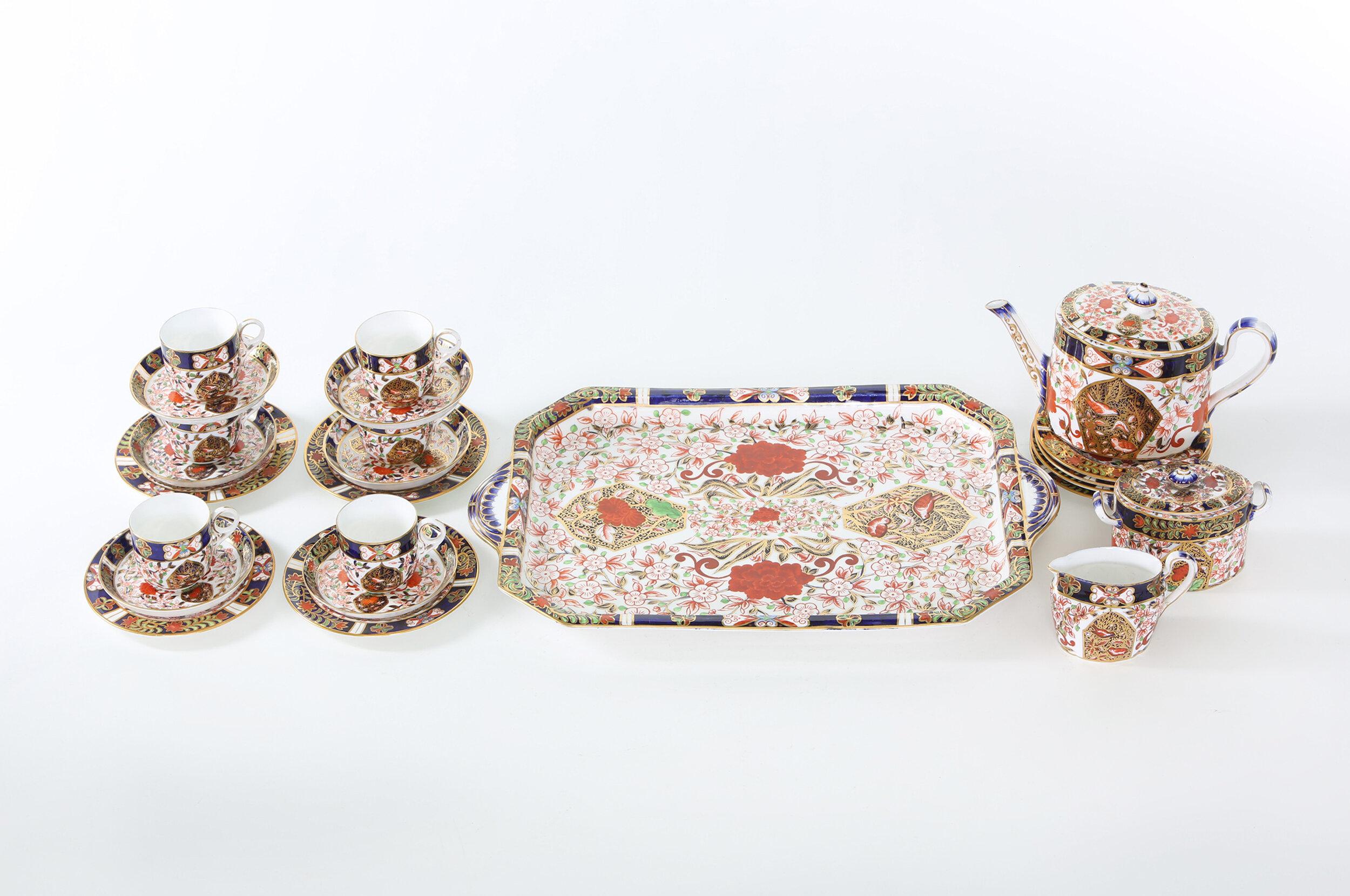 19th Century English Royal Crown Derby Service for Six 2