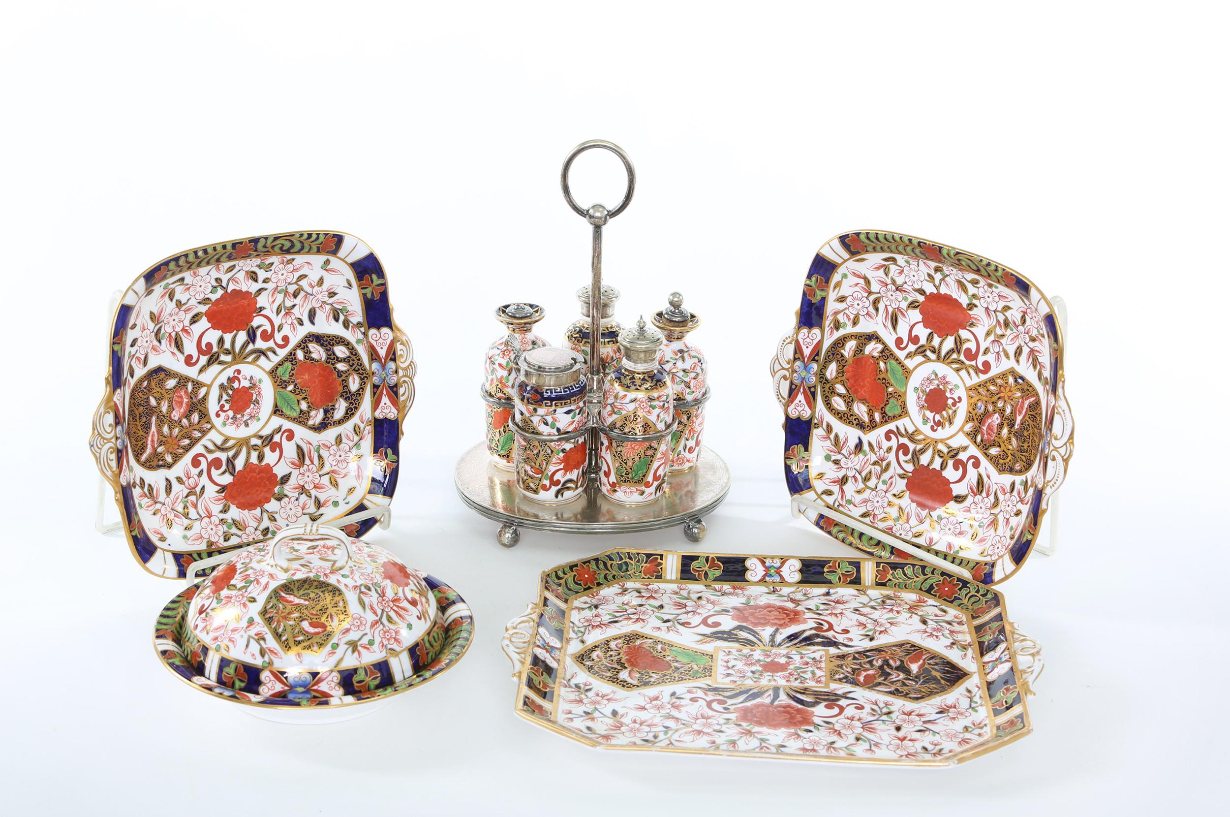 19th Century English Royal Crown Derby Serving Pieces 3