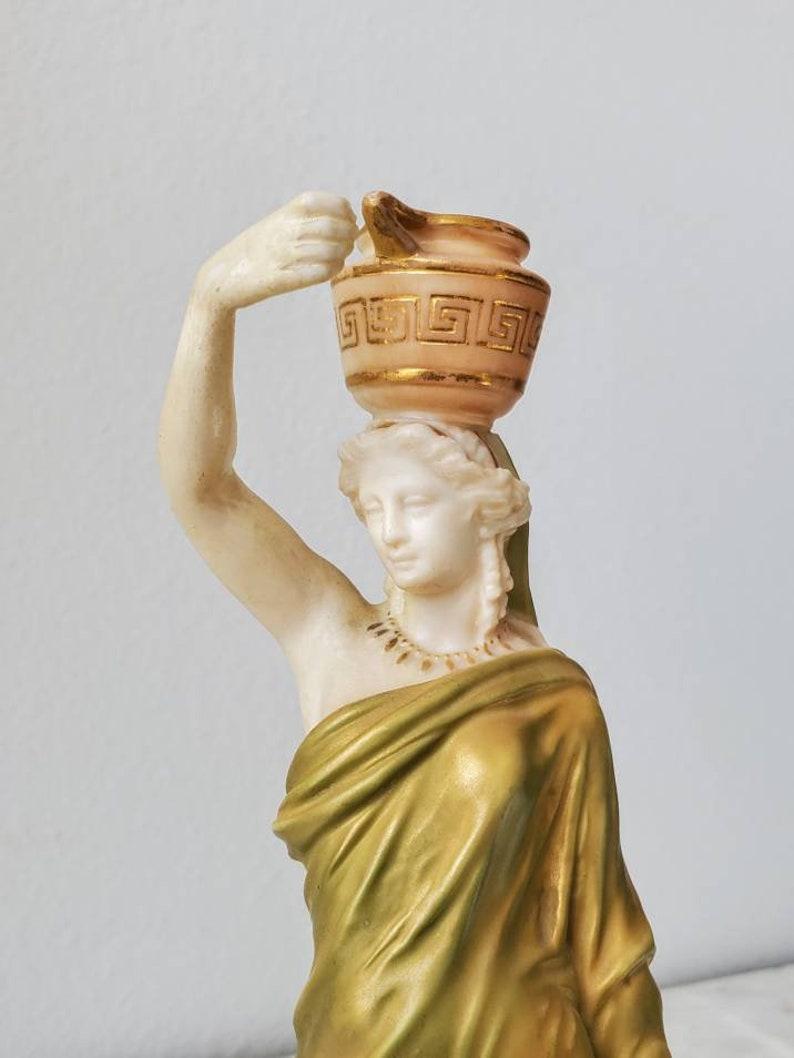 Porcelaine Lampe chandelier en porcelaine anglaise Royal Worcester du 19ème siècle Standard en vente