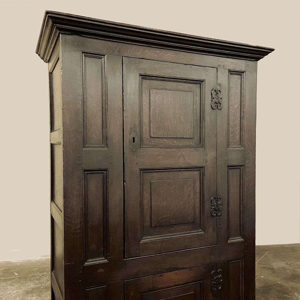 19th Century English Rustic Wardrobe ~ Cabinet In Good Condition In Dallas, TX