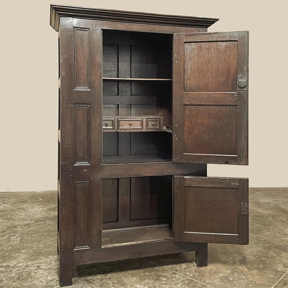 Steel 19th Century English Rustic Wardrobe ~ Cabinet