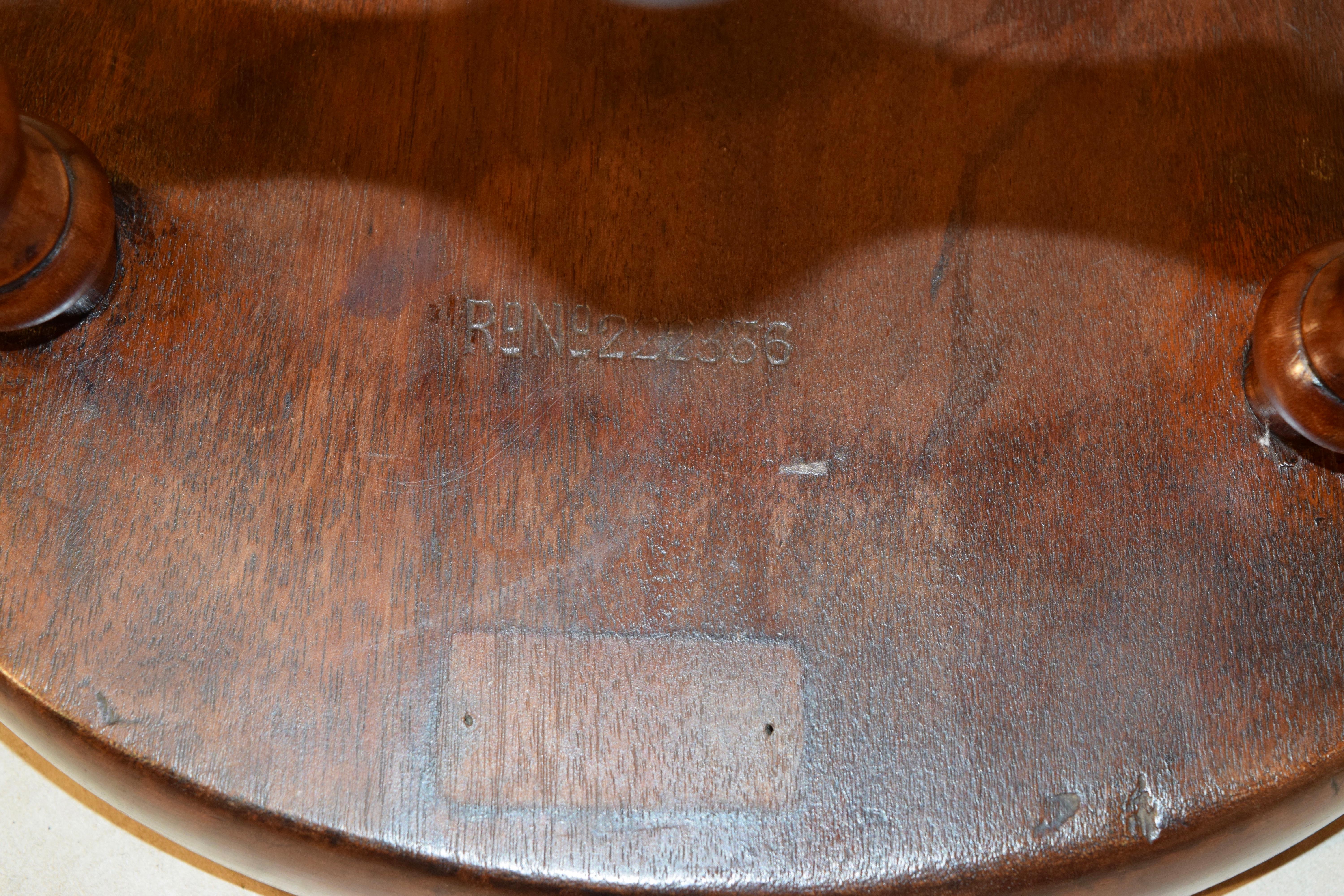 Turned 19th Century English Saddle Seat Stool