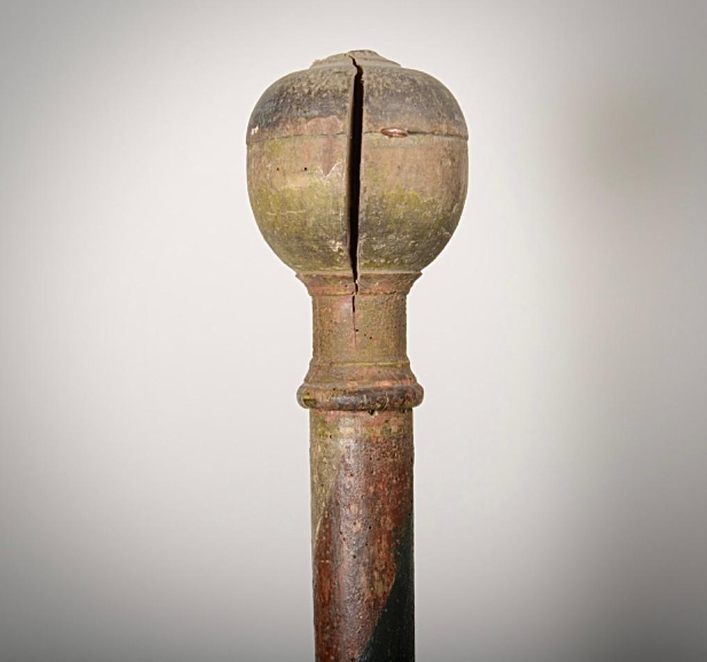 A Fine and Rare Early Barbers Pole, Early 18th Century, English School For Sale 2