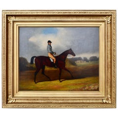 19th Century English School Horse and Jockey