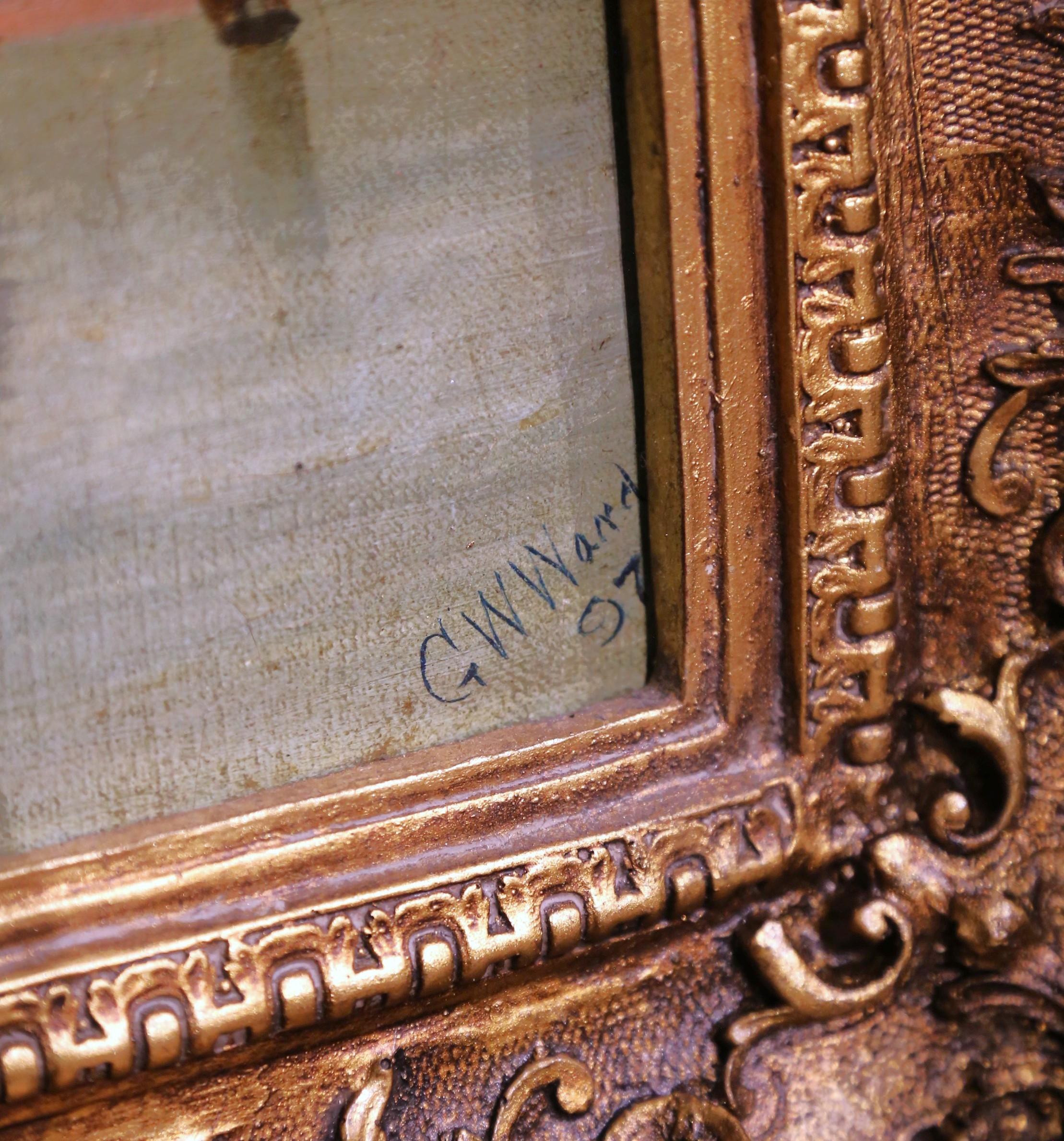 Maritime Ölgemälde der English School aus dem 19. Jahrhundert in vergoldeten Rahmen, Satz von drei Bildern im Angebot 12