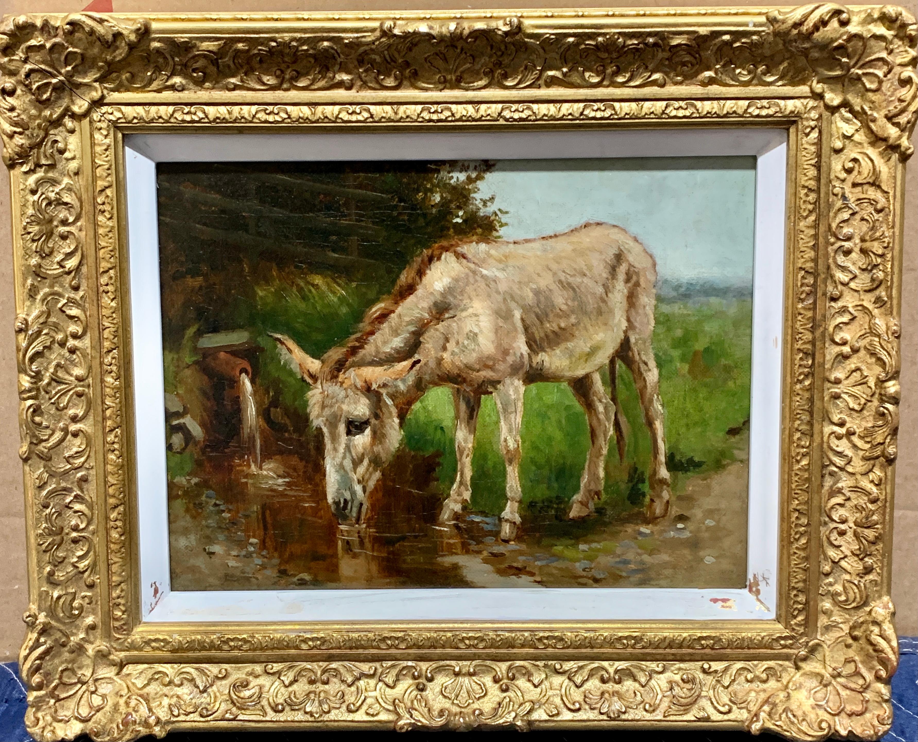 Unknown English Portrait Of A Donkey In A Landscape For Sale At 1stdibs