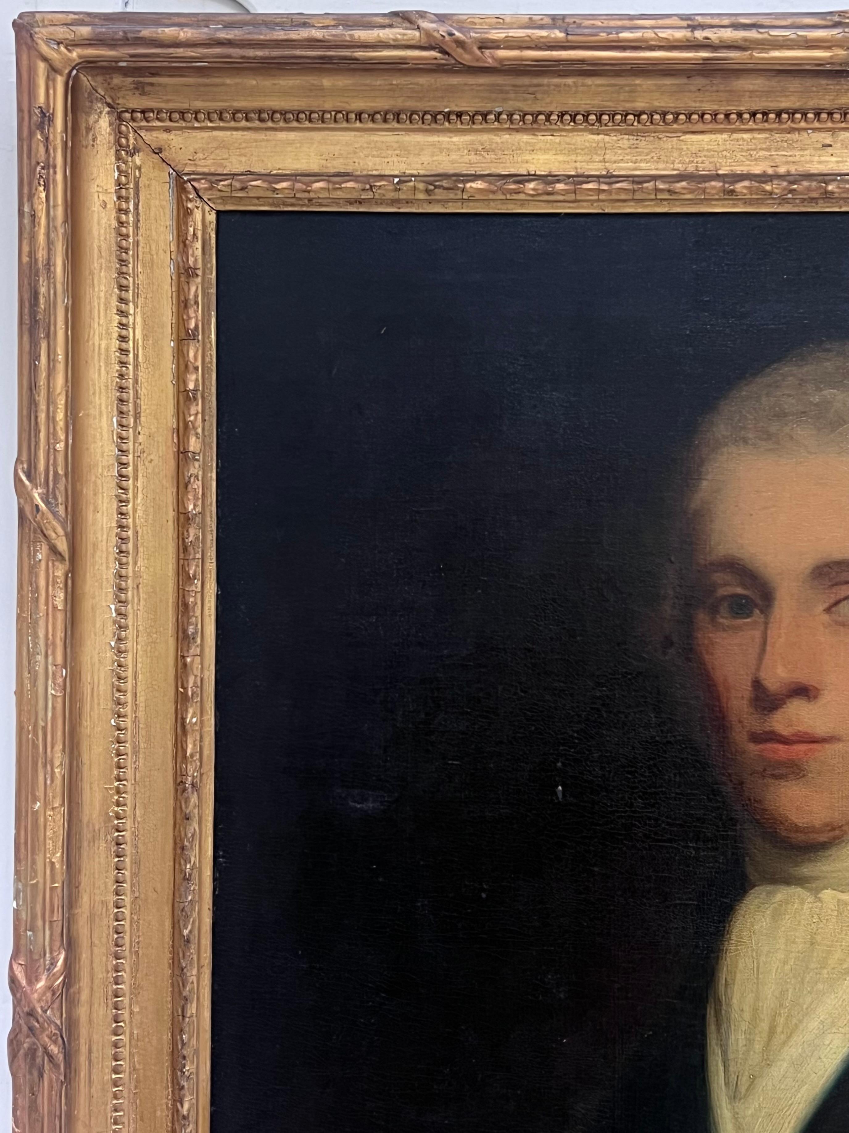 English School c.1830
Portrait of Sir John Turney, Baronet
oil on canvas, framed in antique period gilt frame
framed: 36 x 41 inches
canvas: 30 x 25 inches
Provenance: private collection, England
Condition: some old repairs to the frame which is