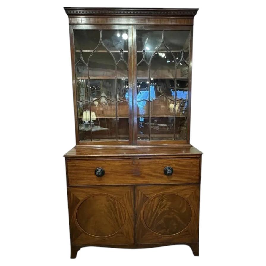 19th Century English Secretary Bookcase