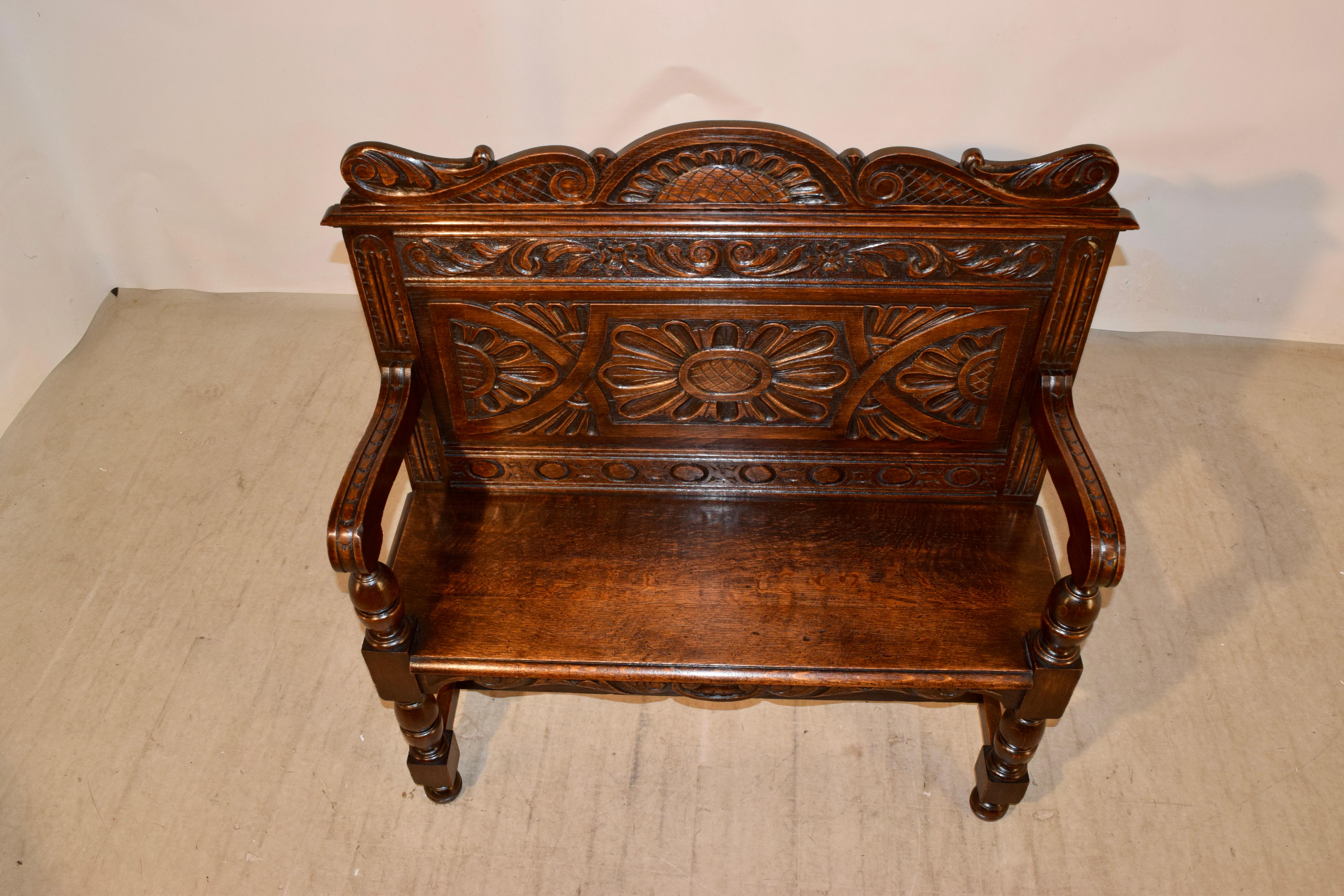 19th Century English Settle For Sale 3
