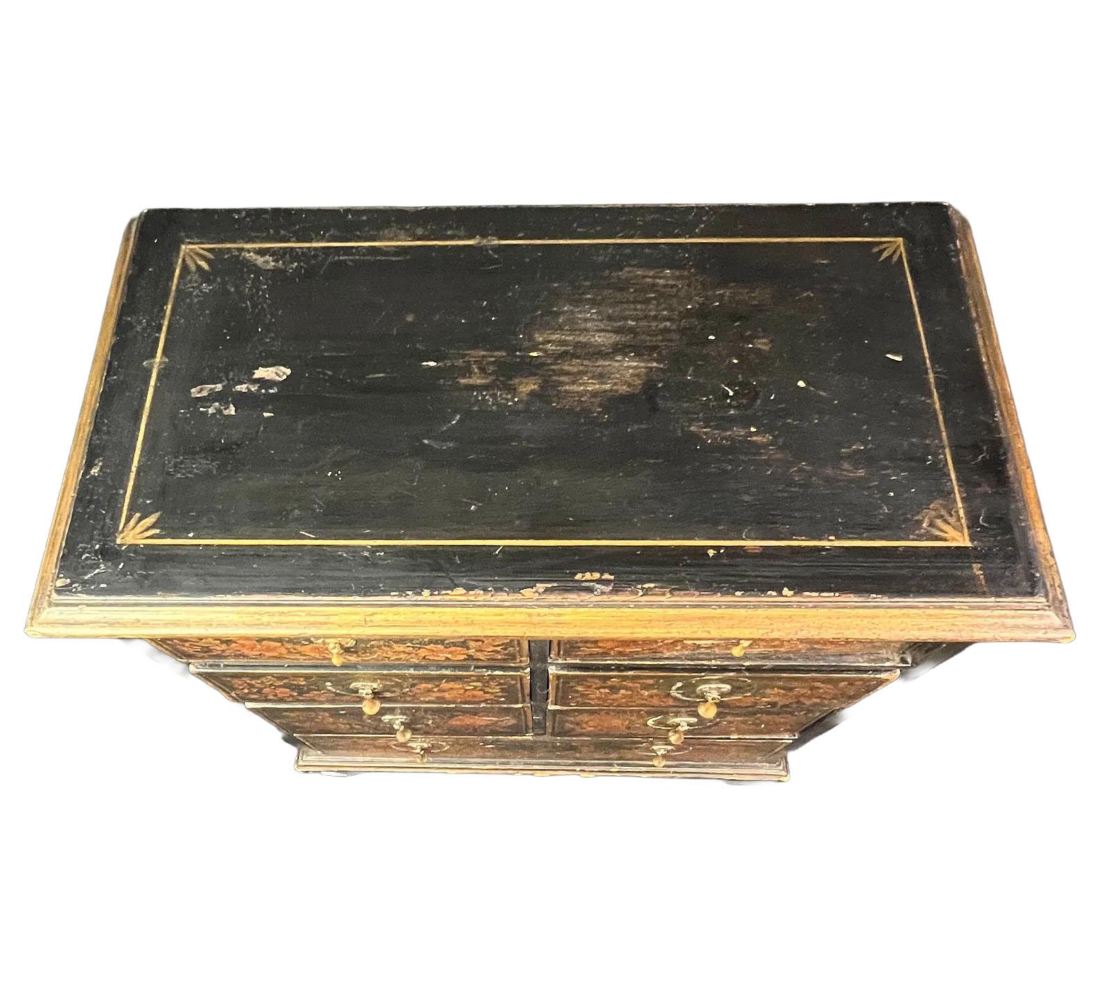 Gabinetto delle spezie inglese del XIX secolo a sette cassetti in vendita 1