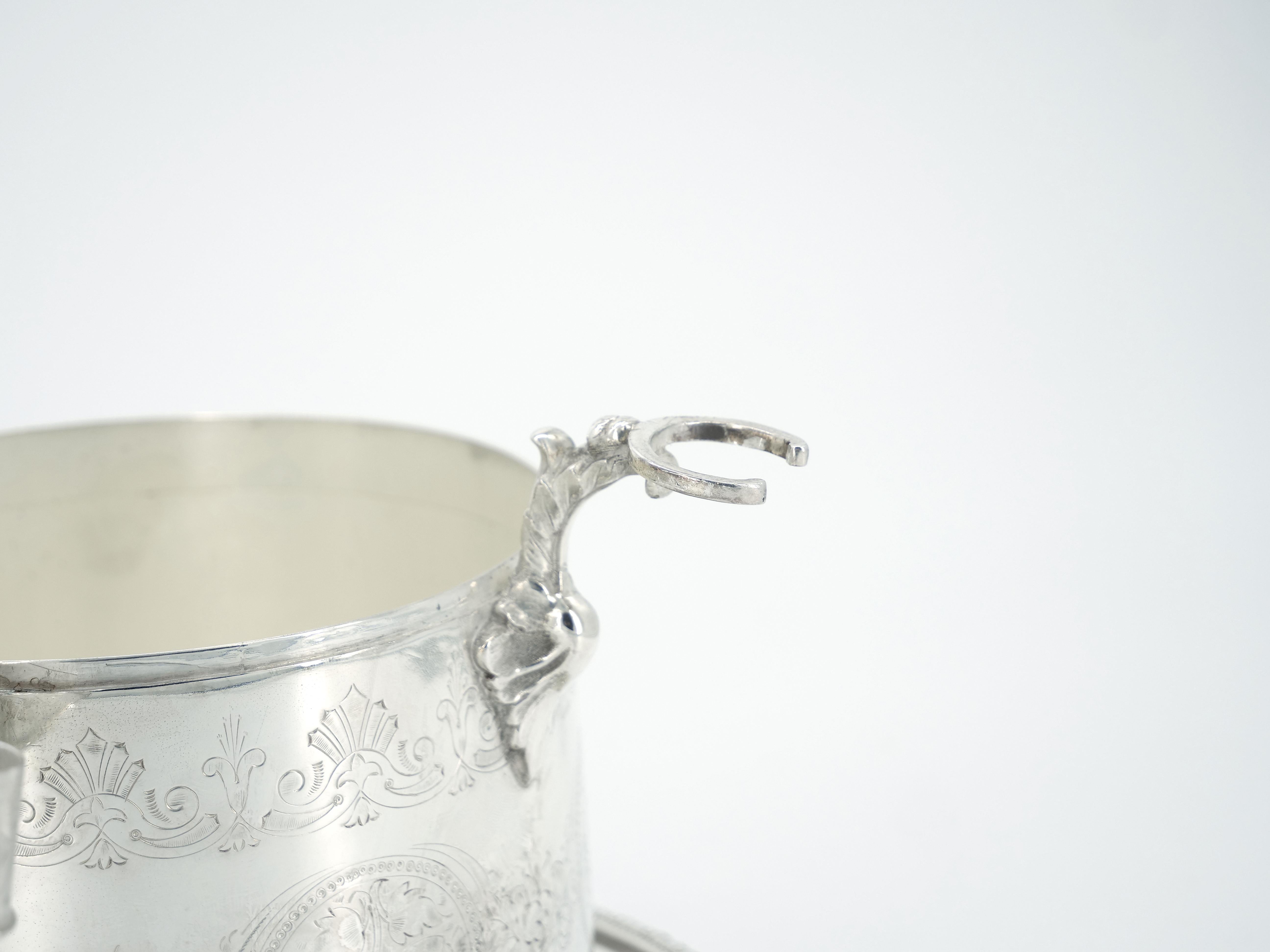 Seau à glace / Tantale anglais du 19ème siècle en métal argenté Sheffield en vente 9
