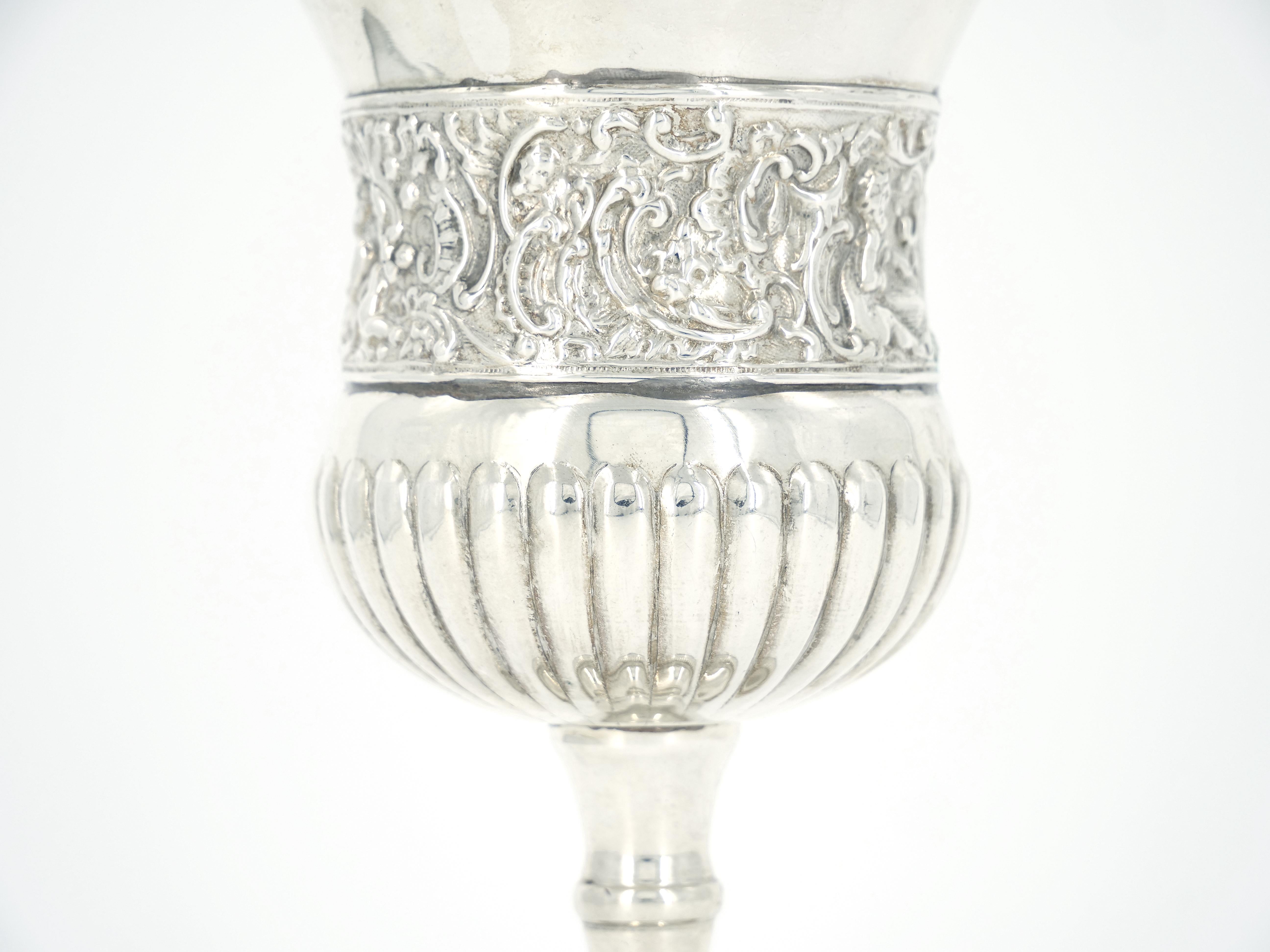 19th Century English Sheffield Silverplate Chalice In Good Condition In Tarry Town, NY