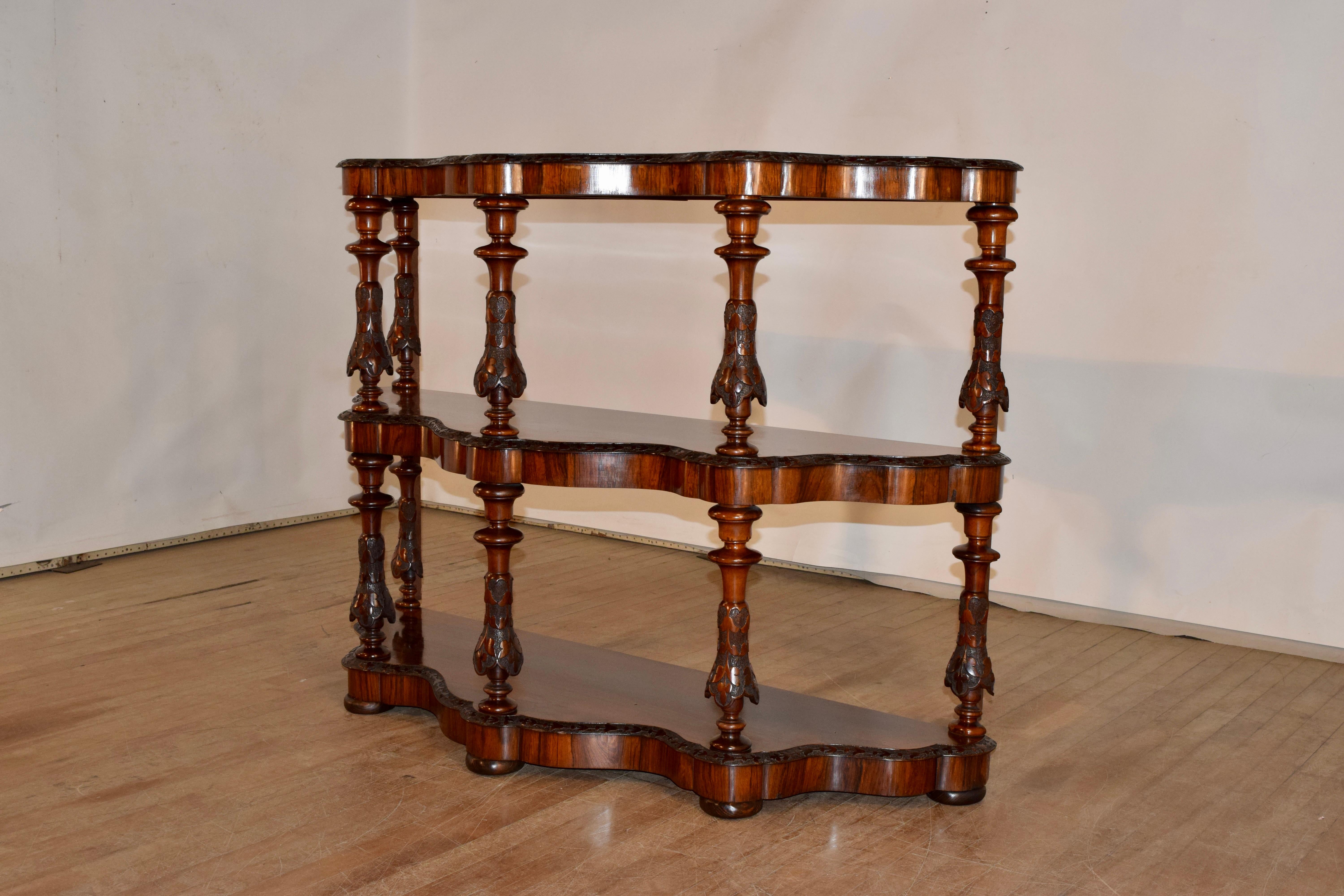 Rosewood 19th Century English Shelf