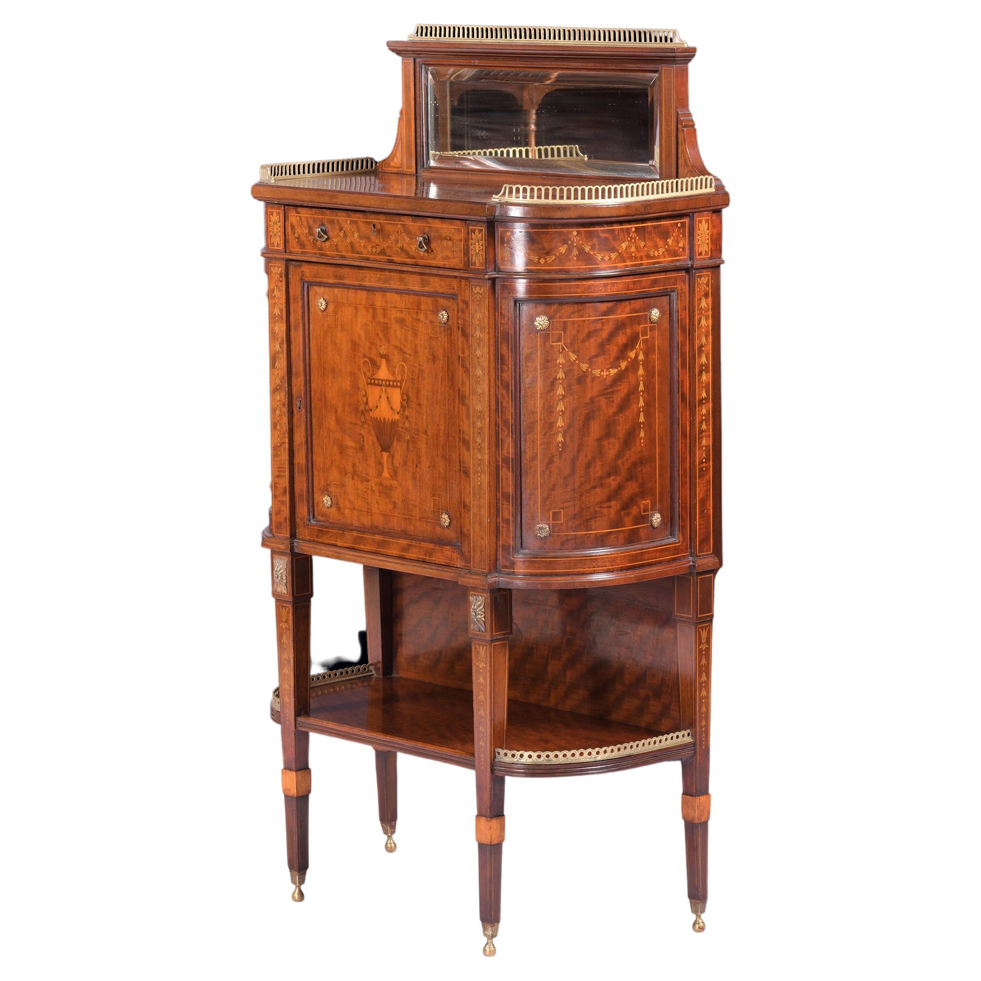 19th Century English Side Cabinet by Edwards & Roberts For Sale