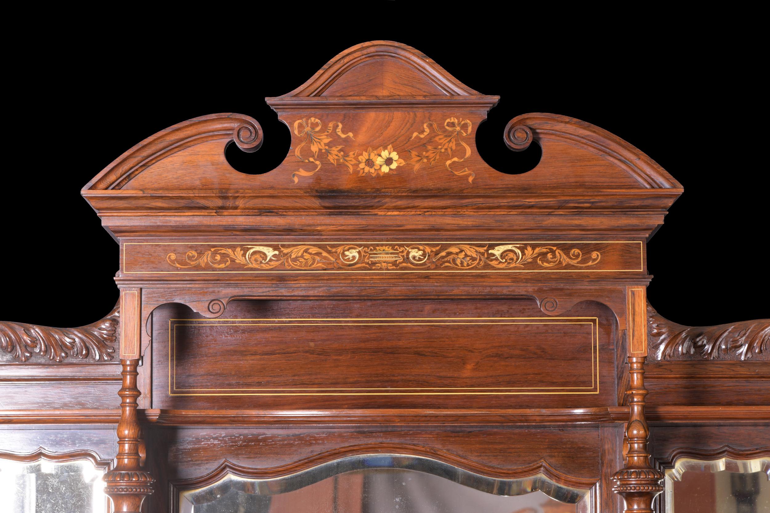 19th Century English Side/Drawing Room Cabinet in the Manner of Collinson & Lock For Sale 2