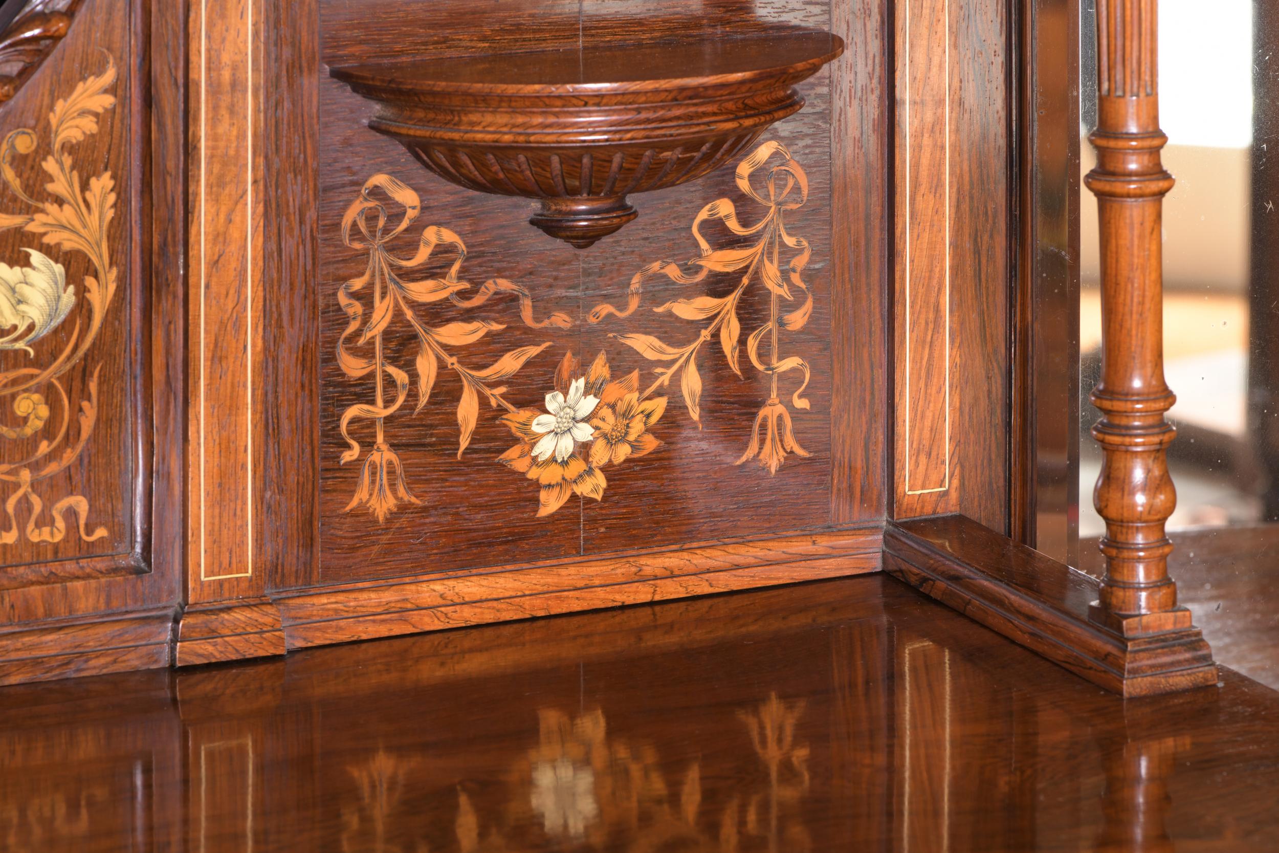 19th Century English Side/Drawing Room Cabinet in the Manner of Collinson & Lock For Sale 3