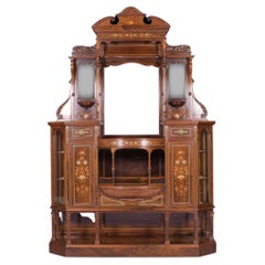 19th Century English Side/Drawing Room Cabinet in the Manner of Collinson & Lock