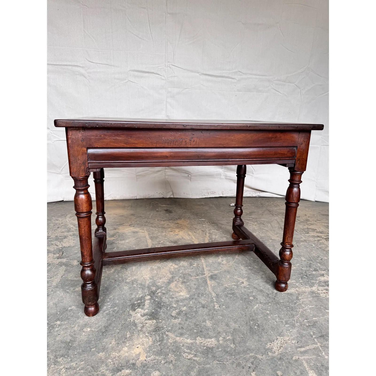 Wood 19th Century English Side Table For Sale