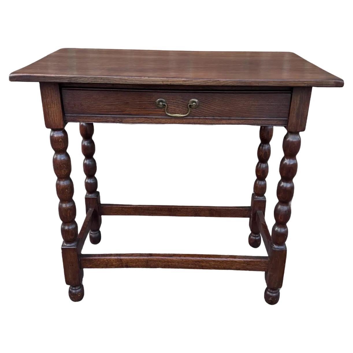 19th Century English Side Table With Drawer