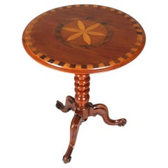 19th Century English Side Table with Inlays
