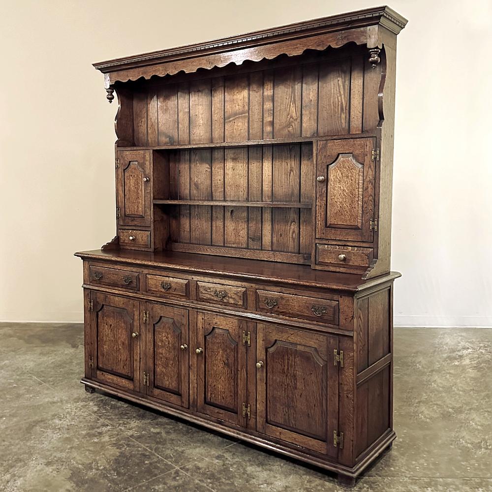 Rustic 19th Century English Sideboard ~ Welsh Cupboard For Sale