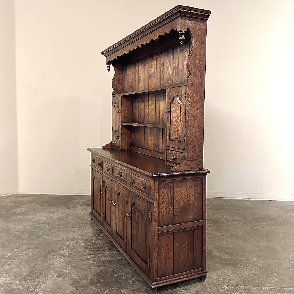 Hand-Crafted 19th Century English Sideboard ~ Welsh Cupboard For Sale