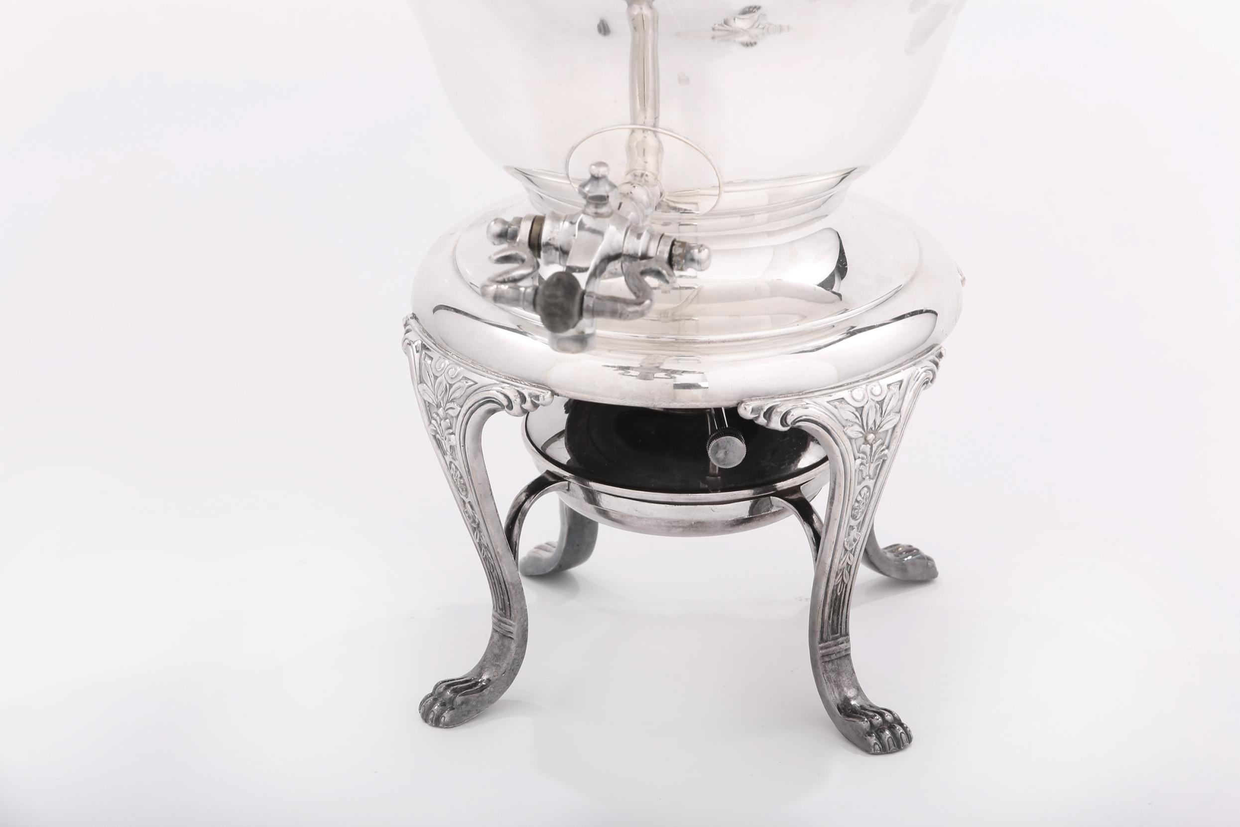 19th Century English Silver Plate Samovar / Tea Urn 4