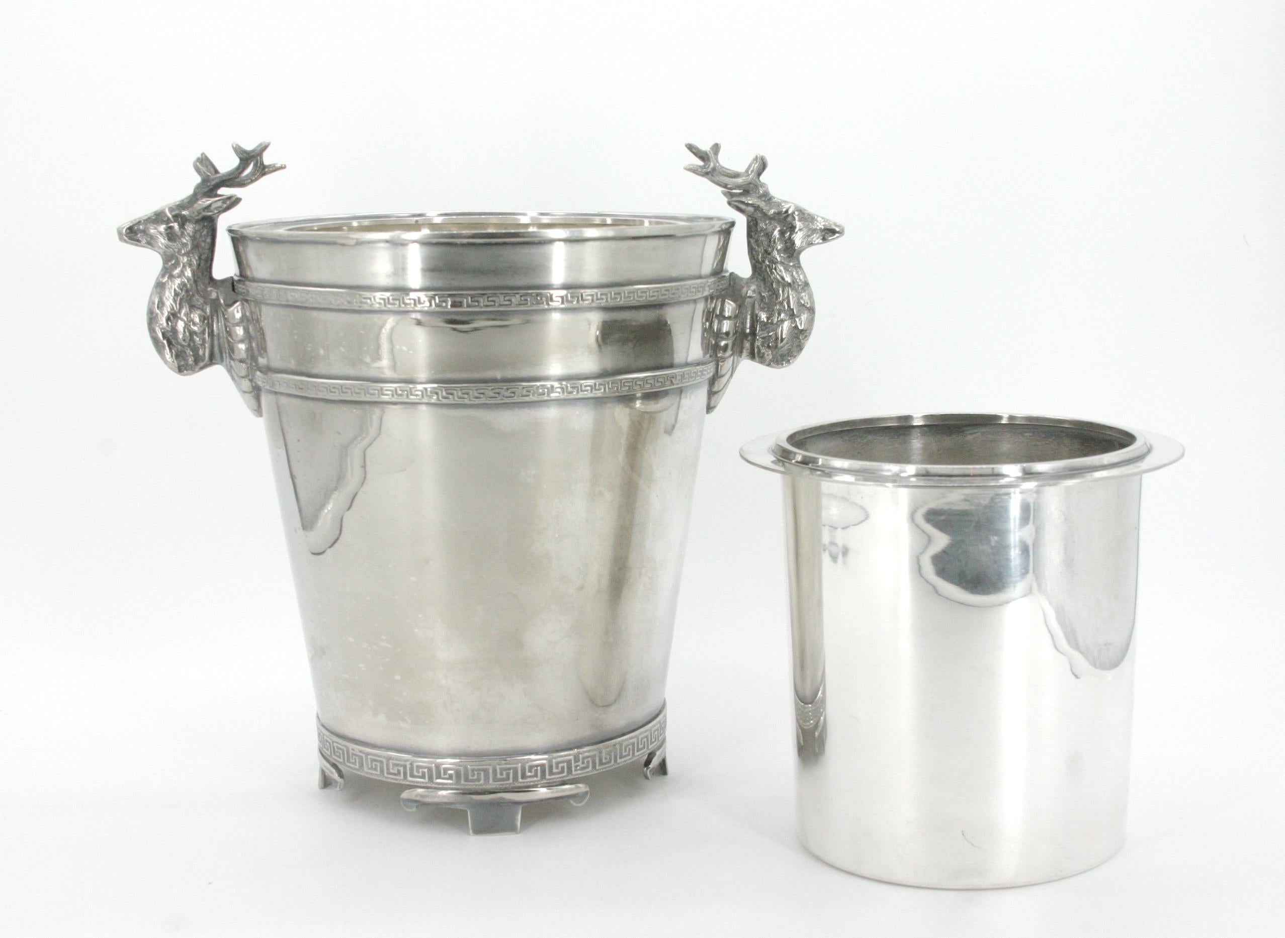 Victorian 19th Century English Sheffield Silver Plate Wine Cooler