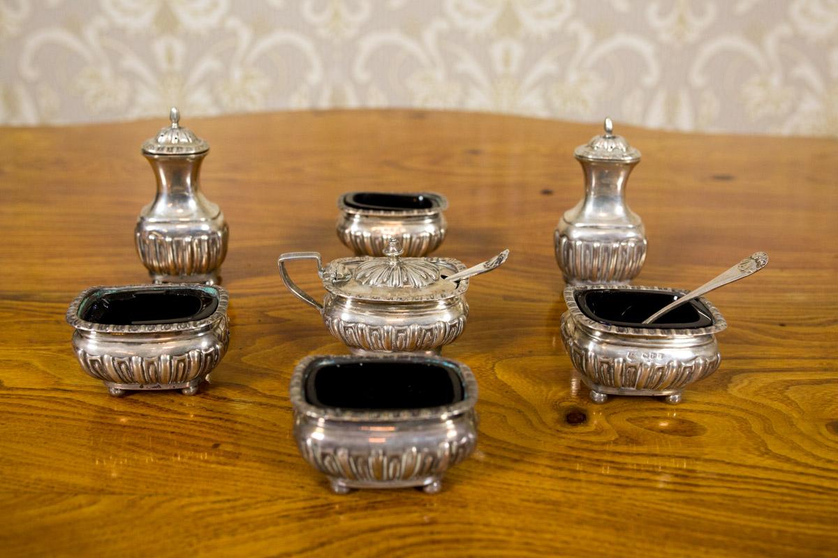19th Century English Silver Set In Good Condition For Sale In Opole, PL