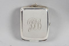 19th Century English Silver Vesta Case, Pocket Match Safes for Shabbat Lights