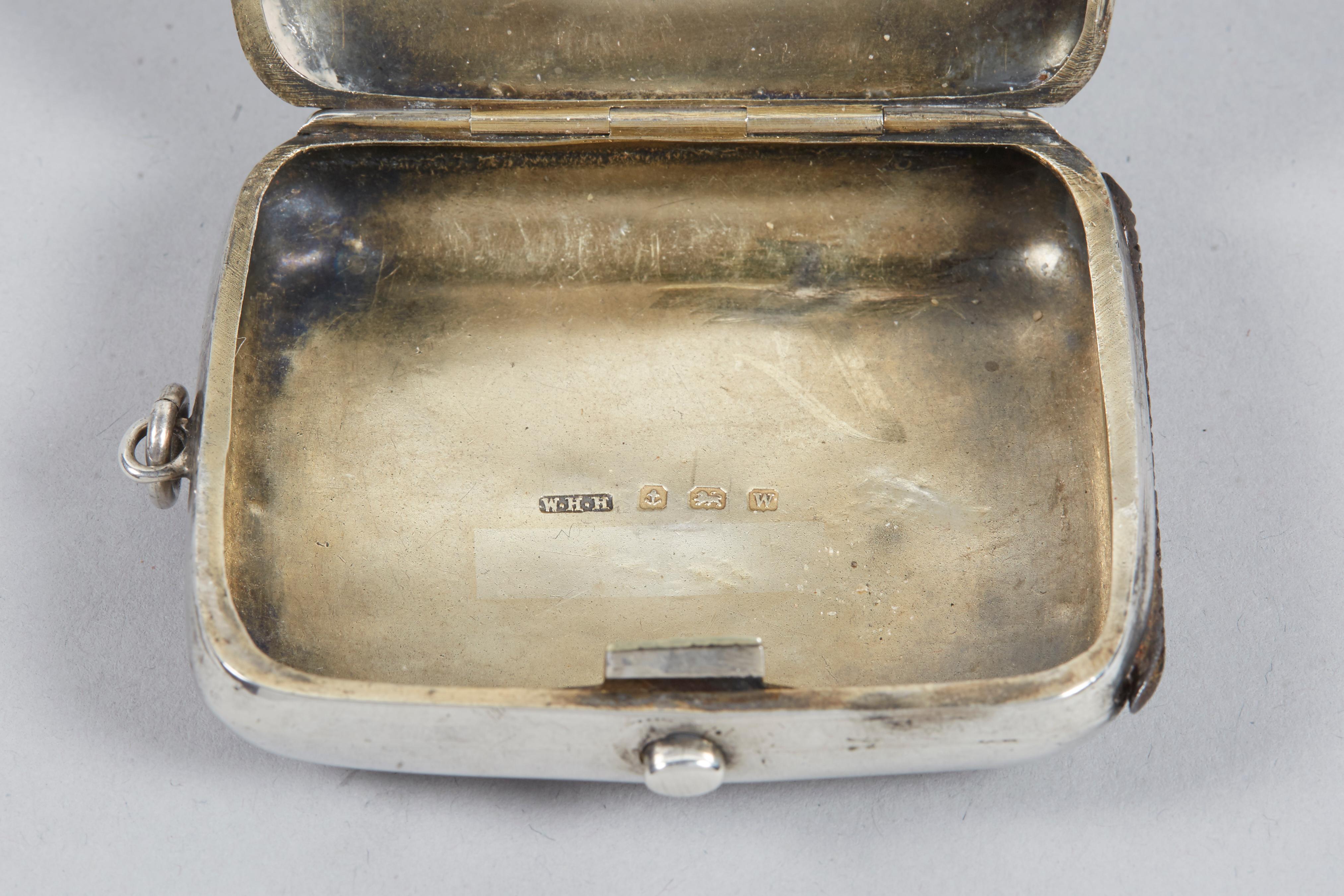 19th Century English Silver Vesta Case, Pocket Match Safes for Shabbat Lights 2