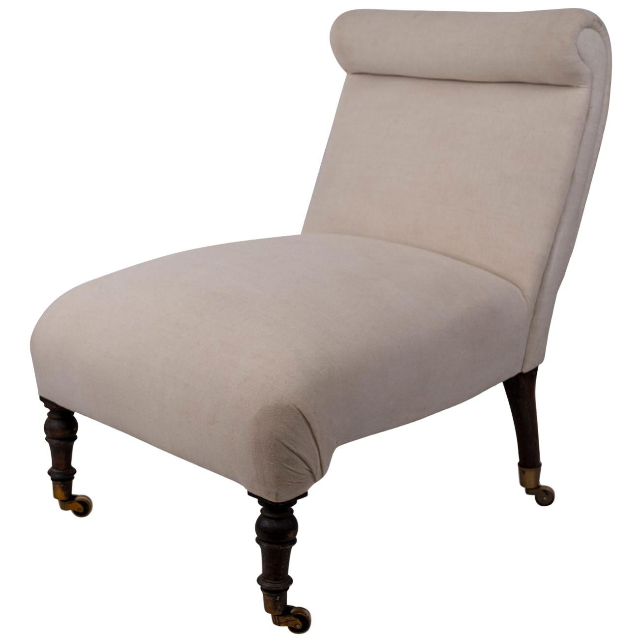 19th Century English Slipper Chair