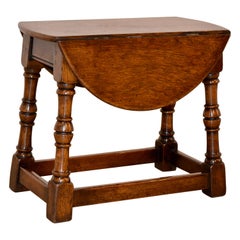 19th Century English Small Dropleaf Table
