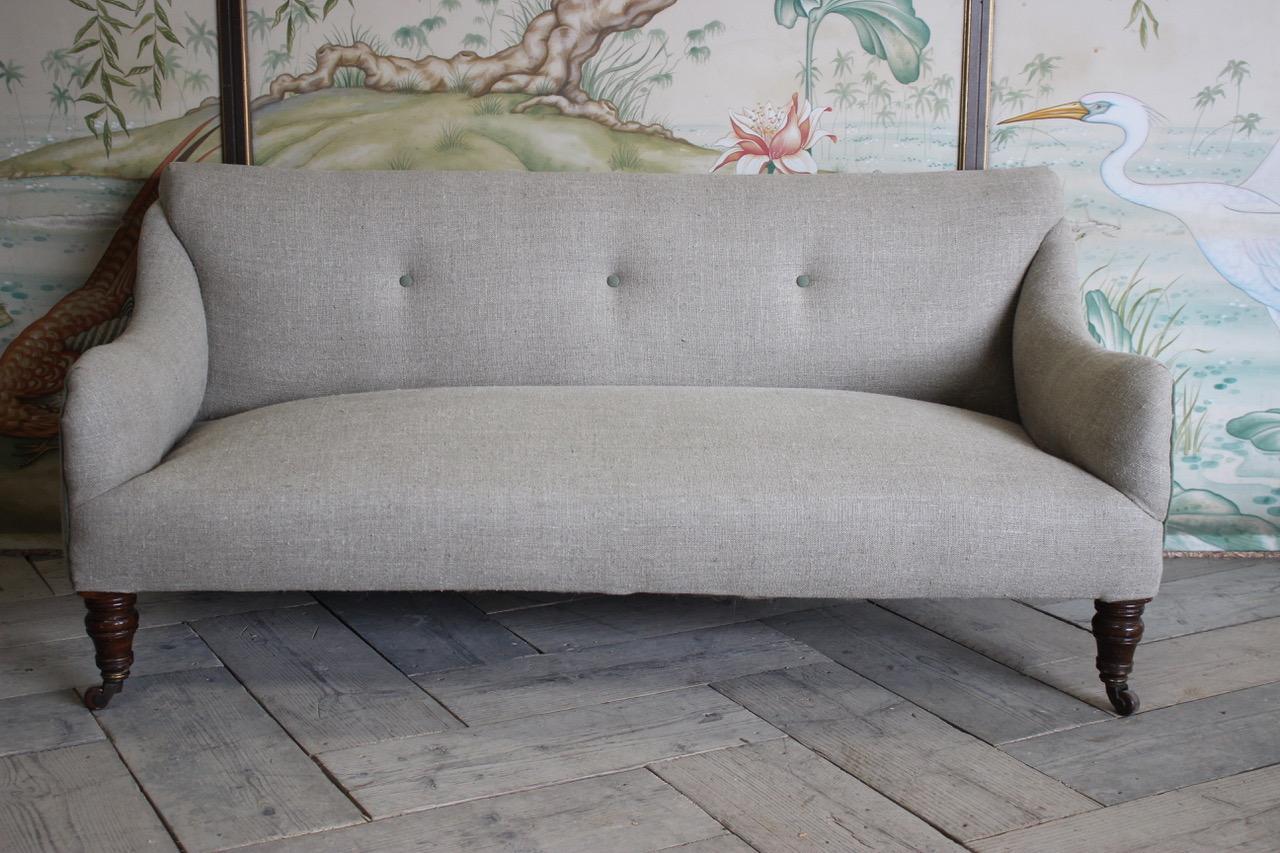 19th Century English Sofa of Small Proportions 1