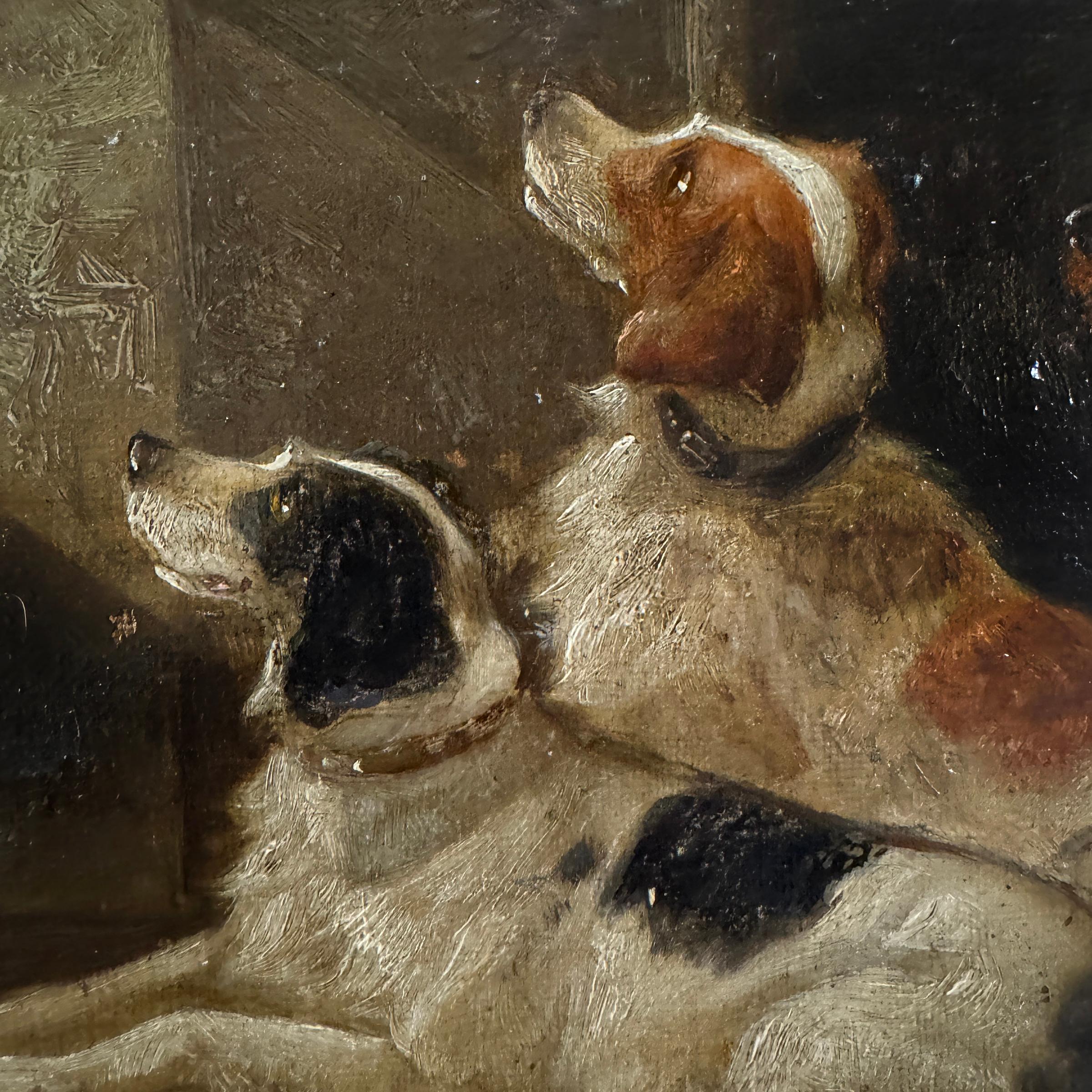 19th Century English Spaniel Painting In Good Condition For Sale In Chicago, IL