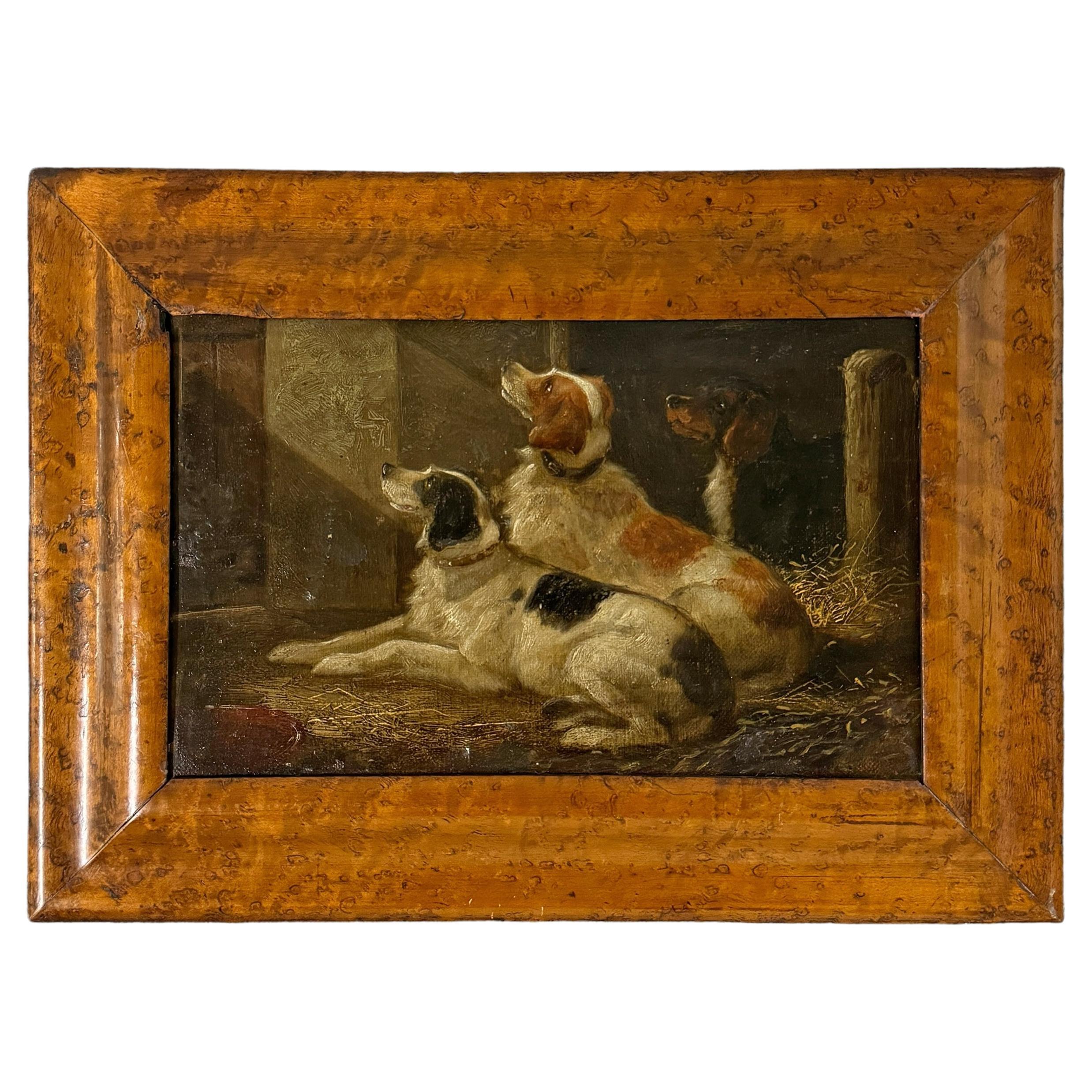 19th Century English Spaniel Painting For Sale