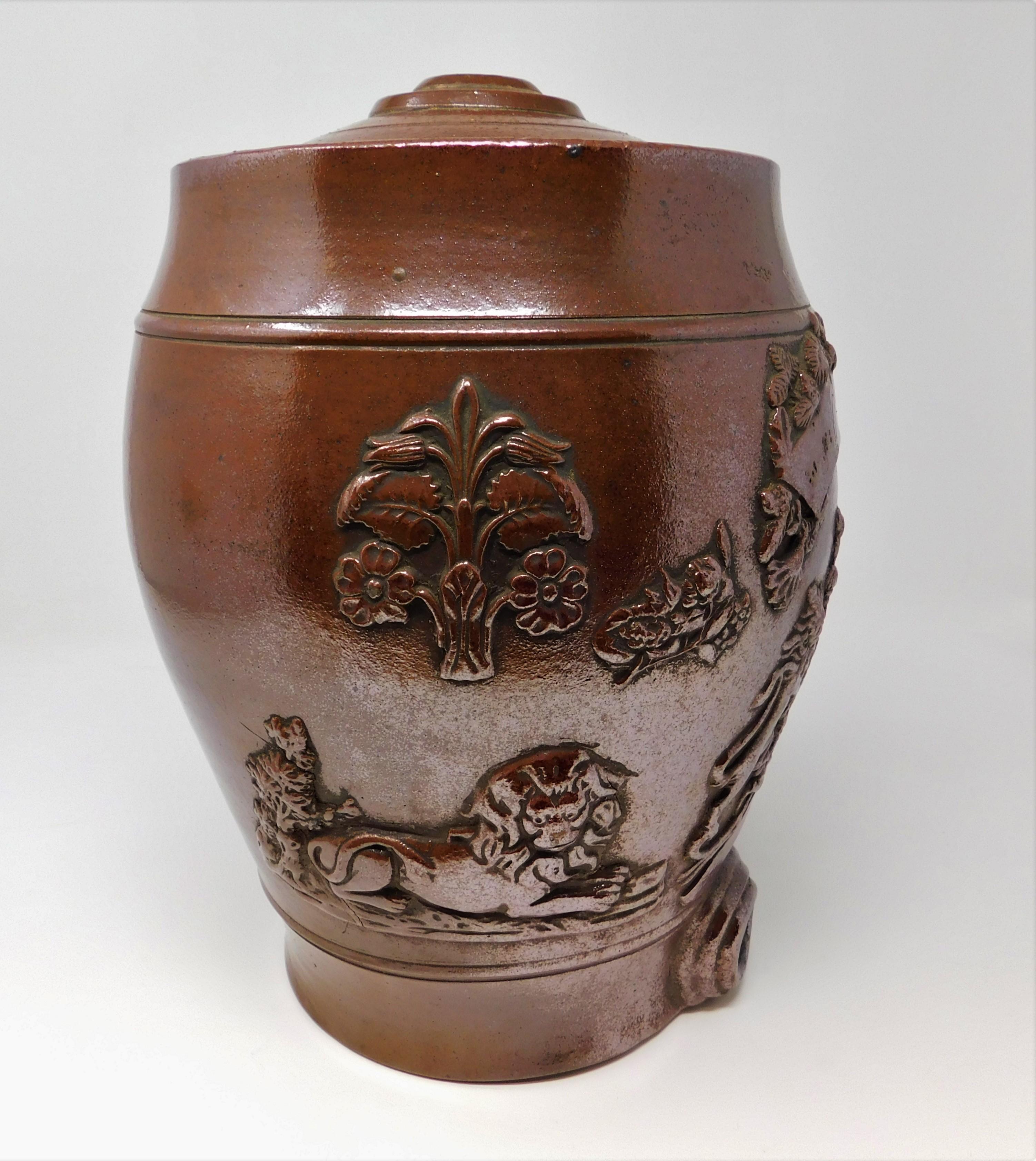 Ceramic 19th Century English Spirit Barrel Stoneware Pottery Liquor Cask