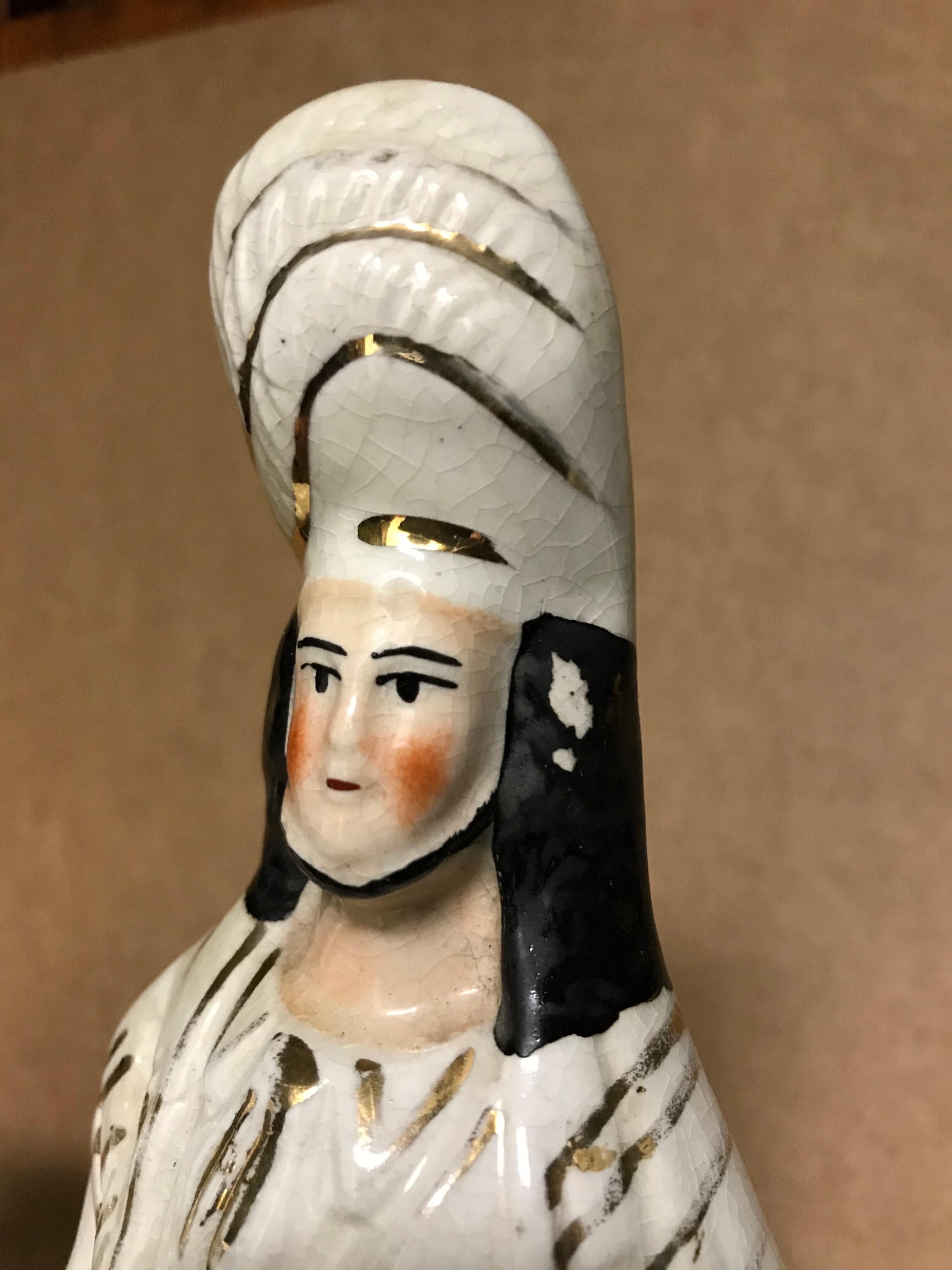 Cazador escocés a caballo de Staffordshire inglés del siglo XIX en venta 1