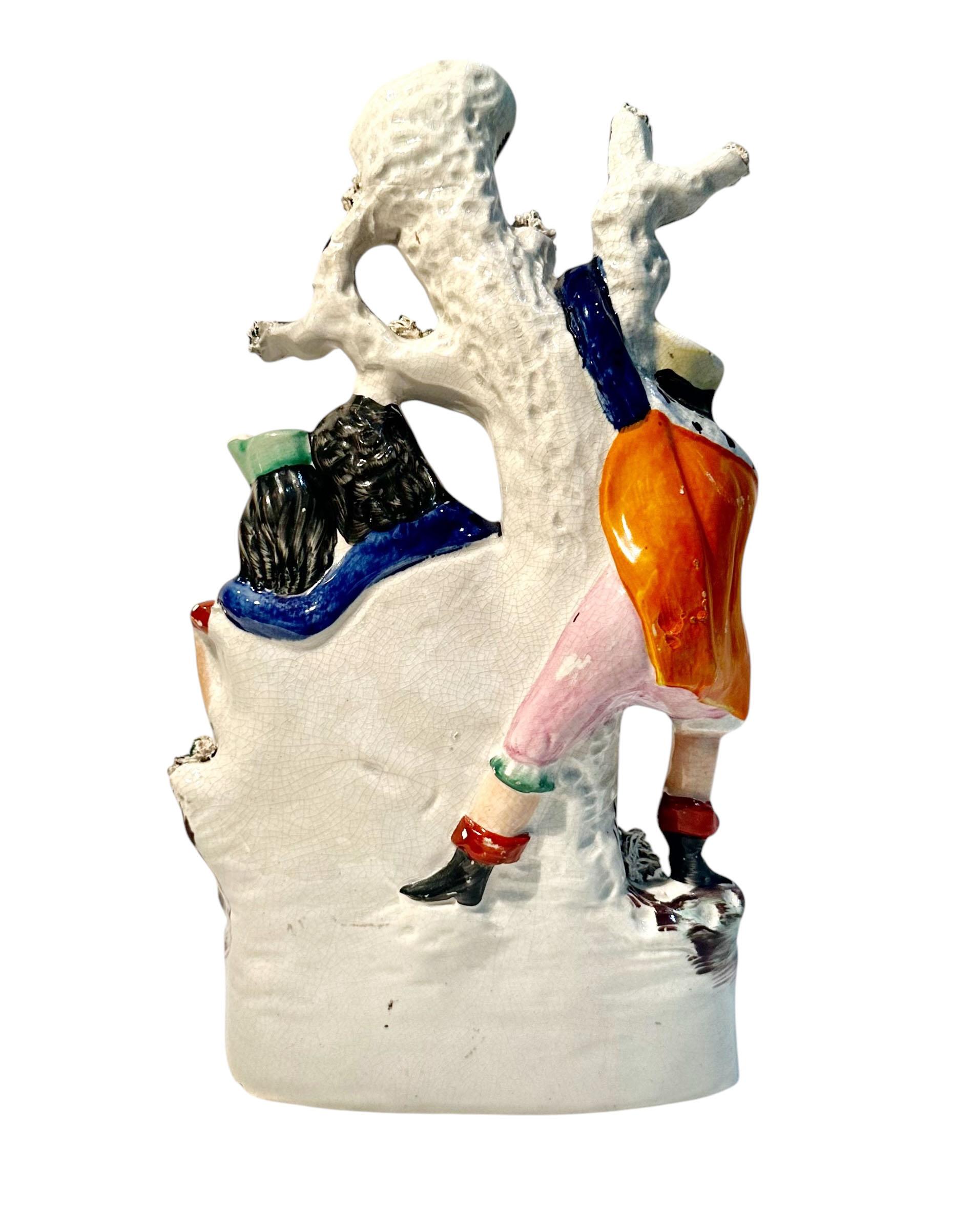 Porcellana Vaso da versare dello Staffordshire inglese del XIX secolo La rivelazione in vendita