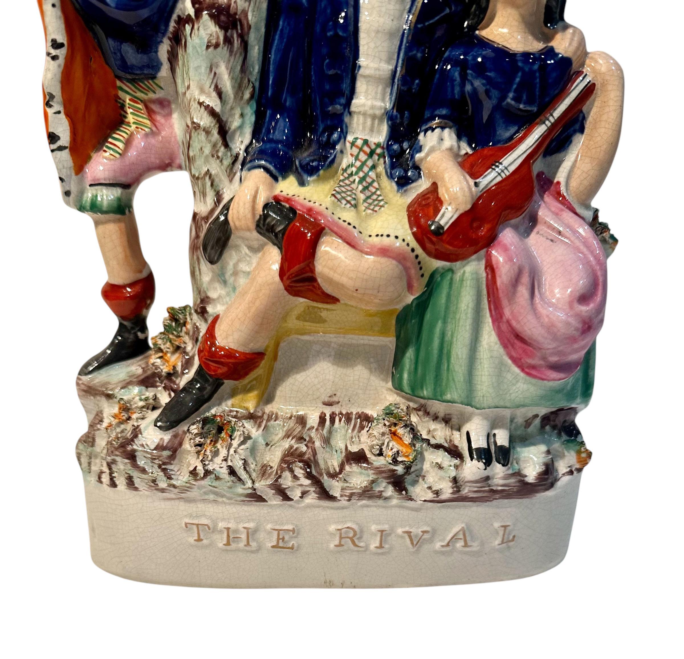 Vaso da versare dello Staffordshire inglese del XIX secolo La rivelazione in vendita 1