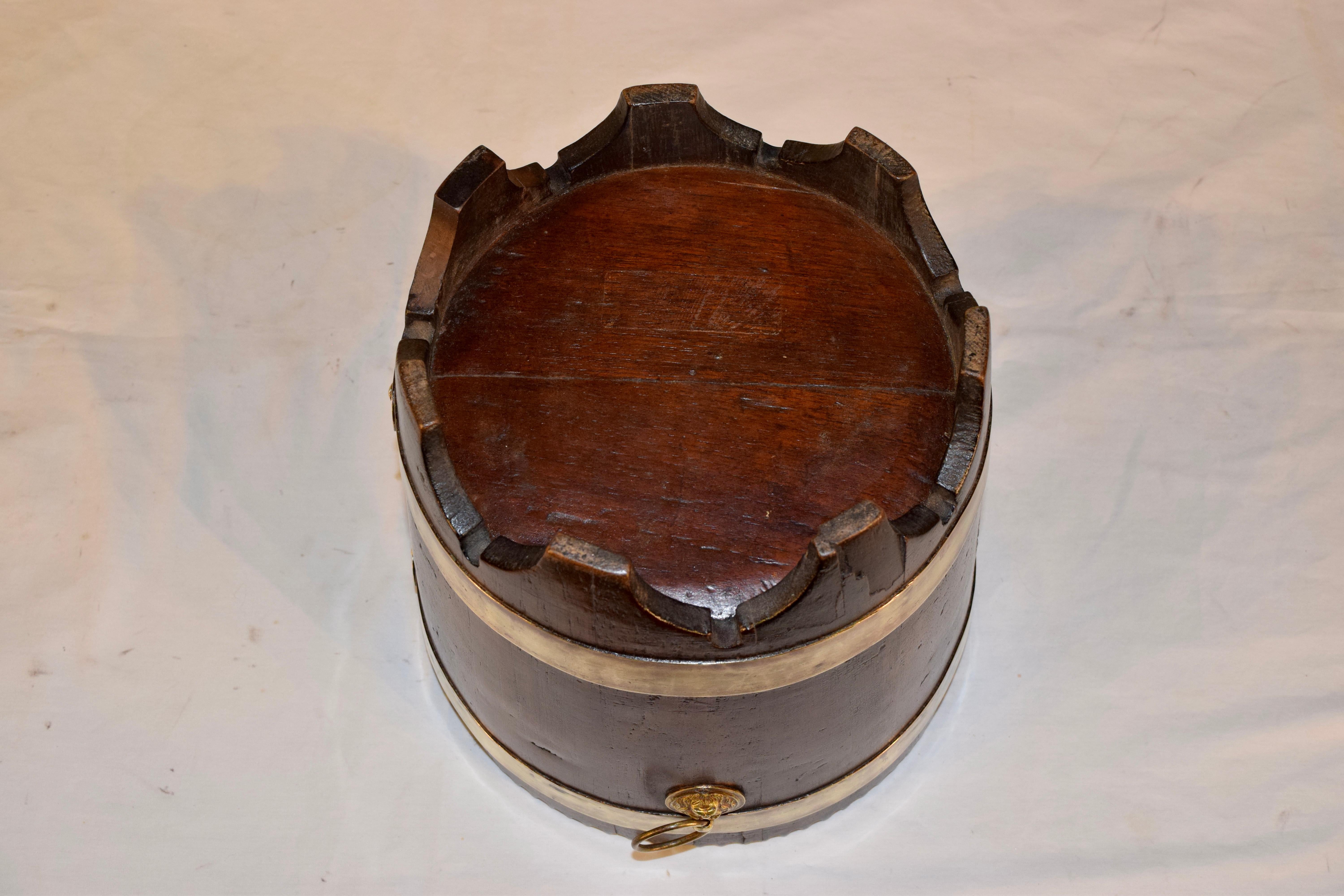 19th Century English Strapped Bucket 2