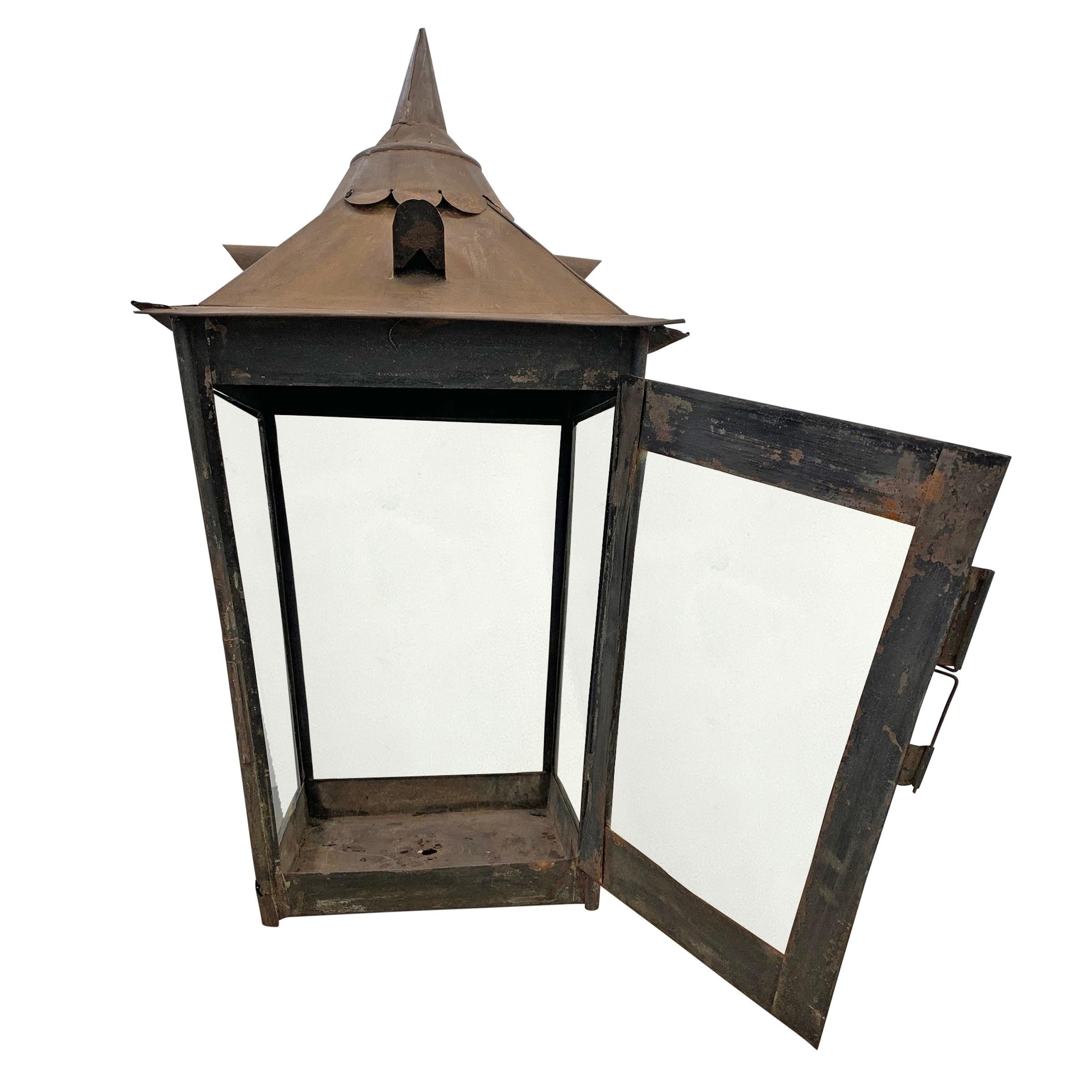 Rustique Lampe de rue anglaise du XIXe siècle en vente