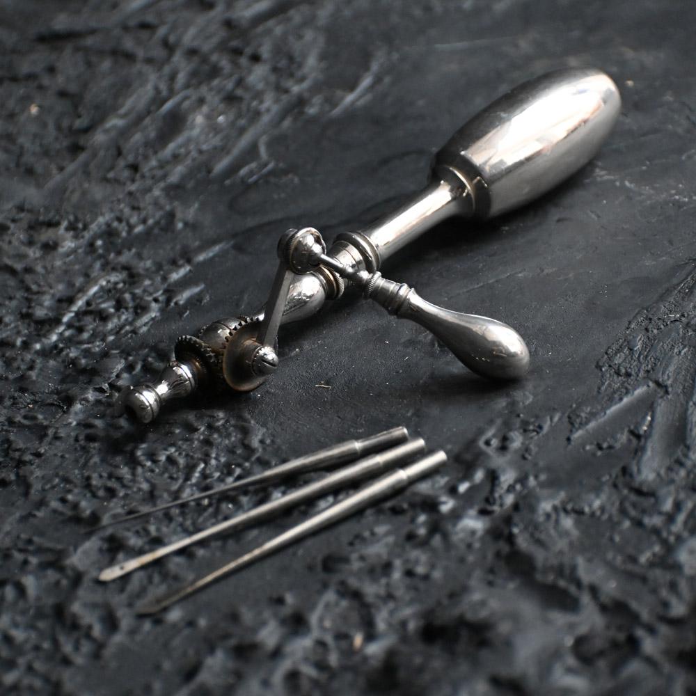 Mid-19th Century 19th Century English Surgeon's Brain Trepanning Tool Kit