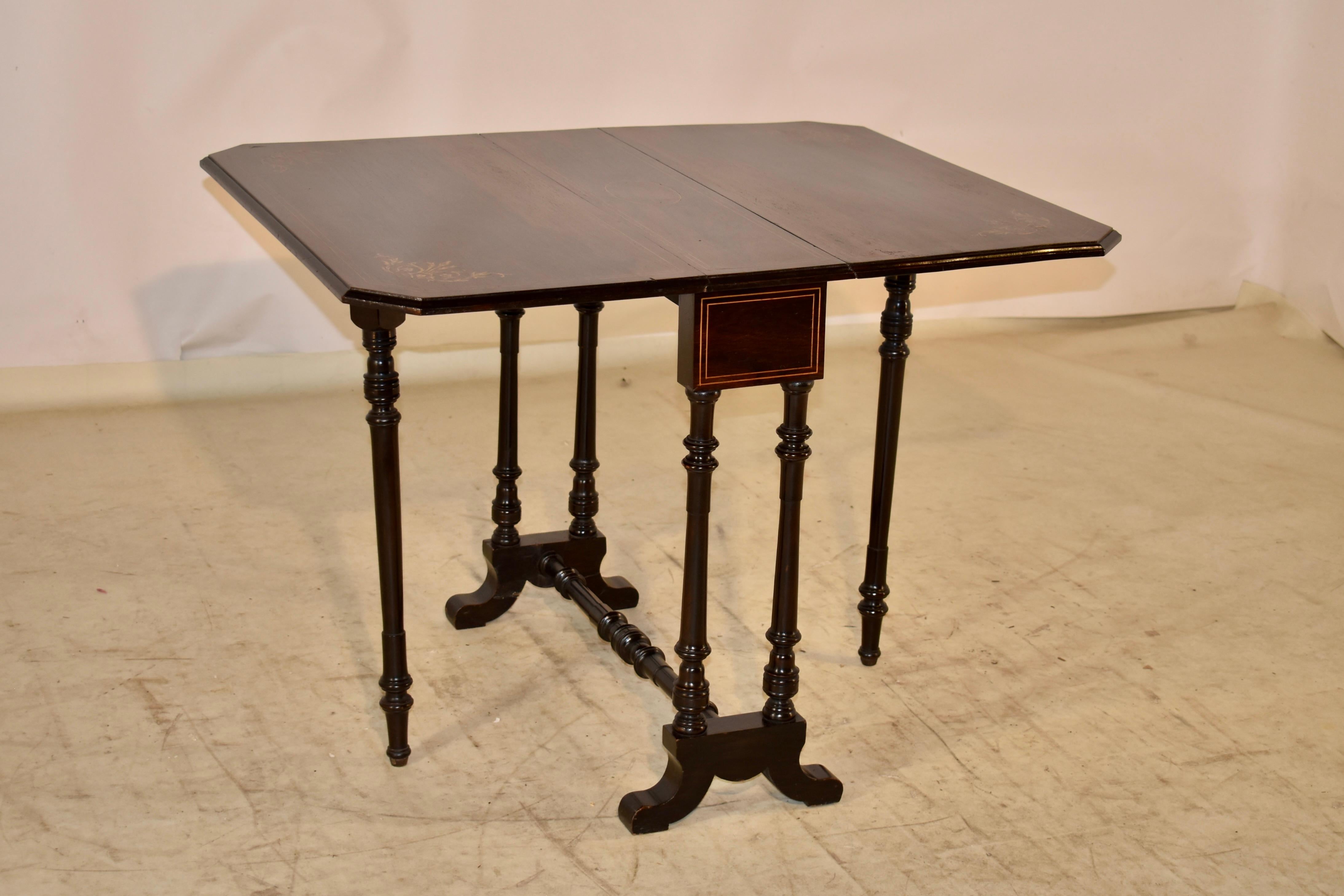 Englischer Sutherland-Tisch aus dem 19. Jahrhundert (Buchsbaumholz) im Angebot